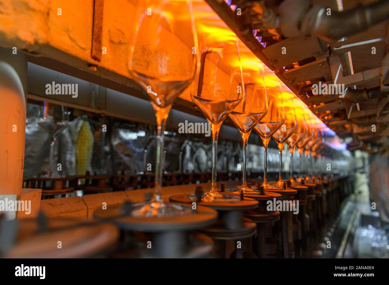 Vetreria Stölzle a Weißwasser, Bassa Sassonia, Germania Foto Stock