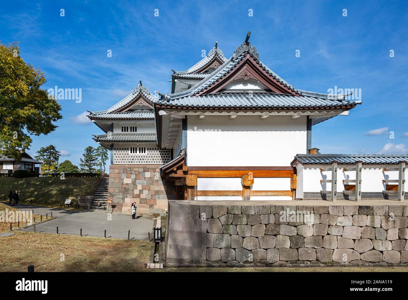 Il Castello di Kanazawa in Giappone Foto Stock