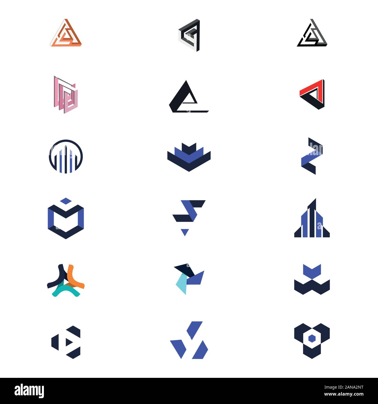 Un logo unico che può aiutare il vostro business a crescere fino Illustrazione Vettoriale