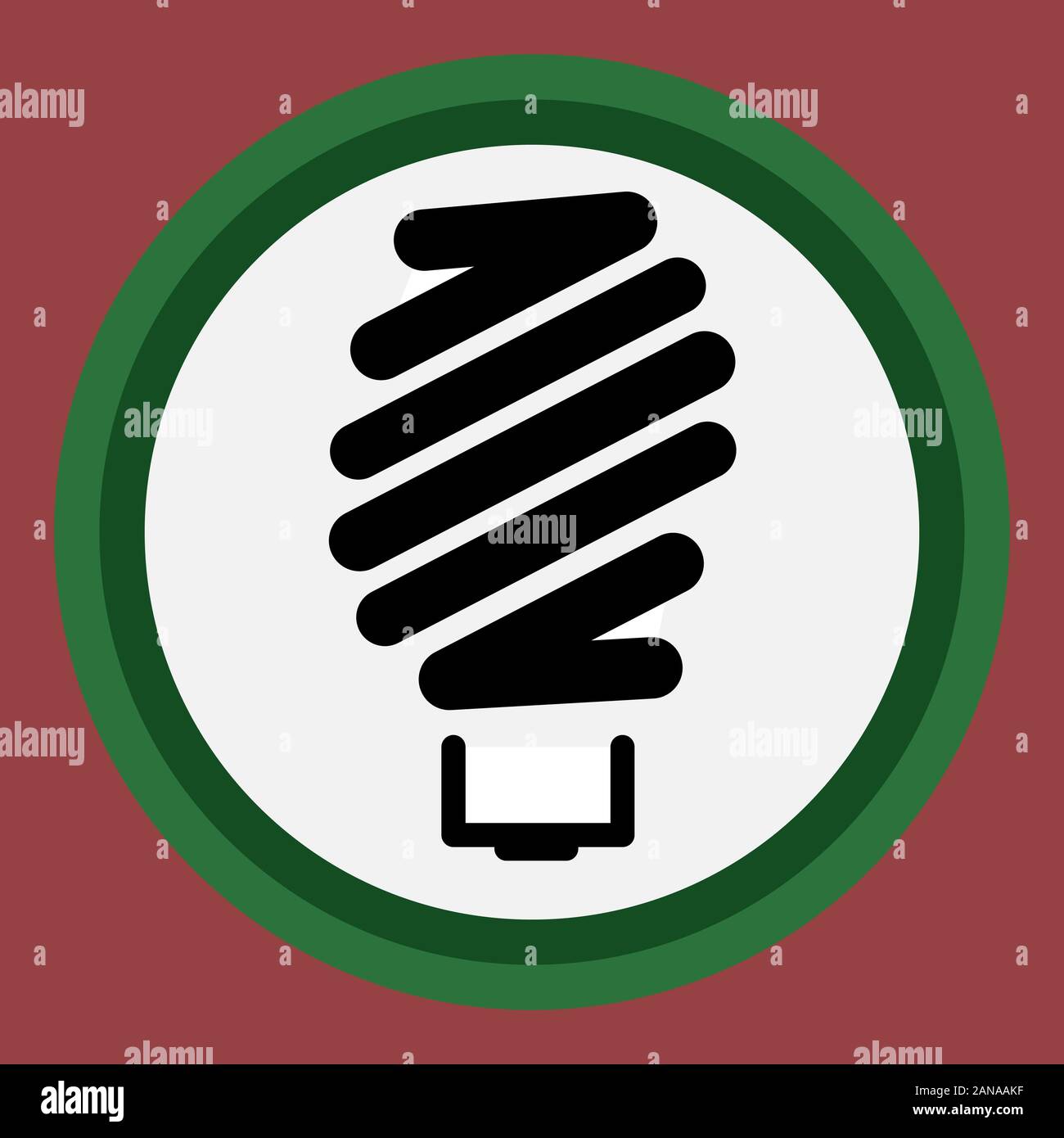 Icona in un semplice stile isolato lampadina. Illustrazione Vettoriale