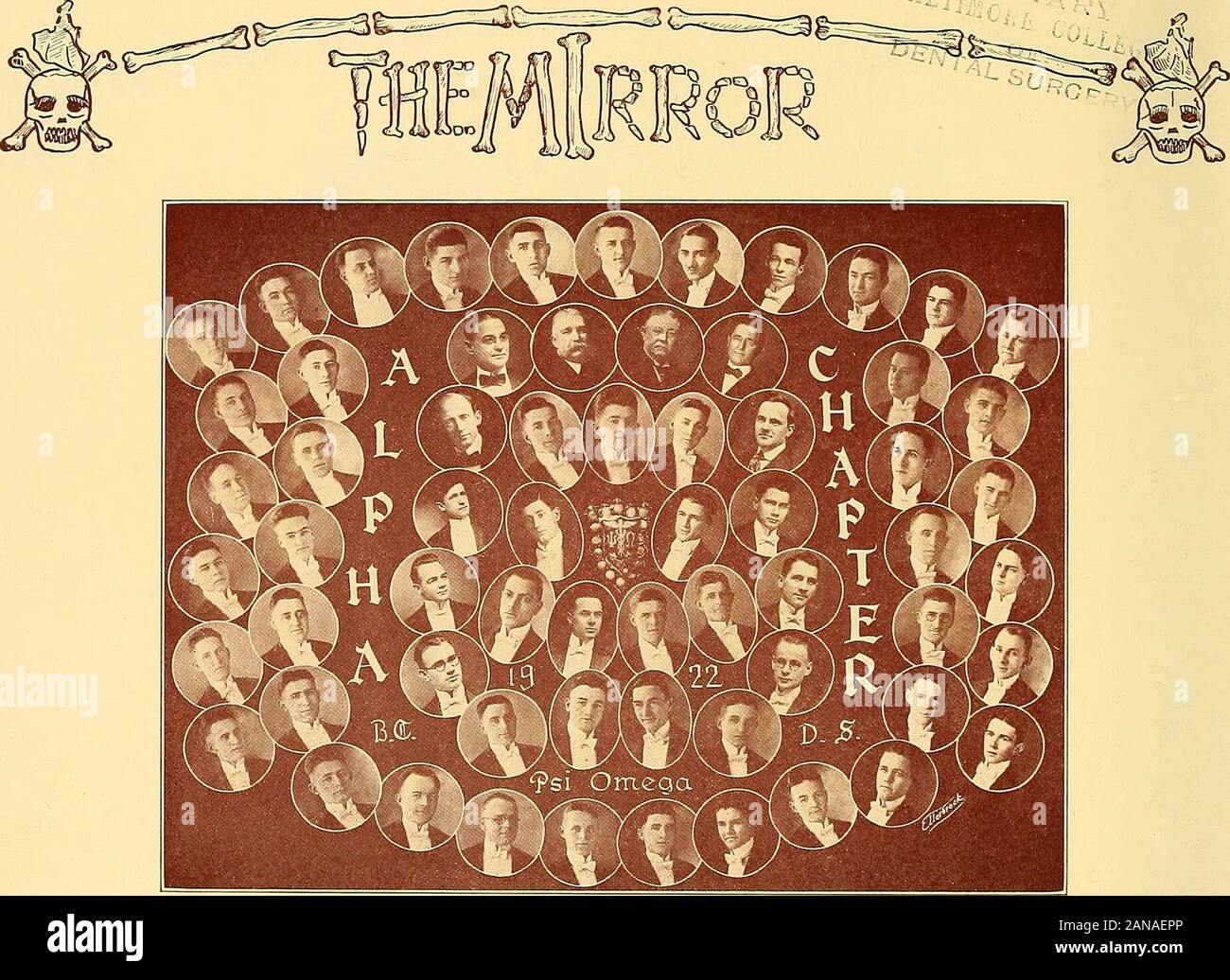Lo specchio 1922 : Baltimore College di Chirurgia Dentale . --^i-CHIRURGIA THETA NU EPSILON-KAPPA RHO CAPITOLO 124 Tneta Nlu epsilon-Kappa Rno Capitolo I membri di facoltà il dott. W. G. FosterDr. William B. FinneyDr. Geo. E. HardyDr. B. Holly SmithDr. J. Kendall BurgessDr. E. HoffmeisterDr. B. Lucie BrunDr. H. E. KelseyDr. L. RossmanDr. G. B. Jersin Dr. J. H. FergusonDr. .J. W. WohrnaDr. G. a. BurchDr. J. M. MartindaleDr. L. WalzakDr. G. M. AndersonDr. N. E. PageDr. J. R. DavisL. C. Barba Jr.Dr. R. M. Agnello Ethelbert Lovett J. F. Barr F. N. SmithH. T. KooN membri attivi John A. SiglerH. J. Youngs SOCI ONORARI Foto Stock