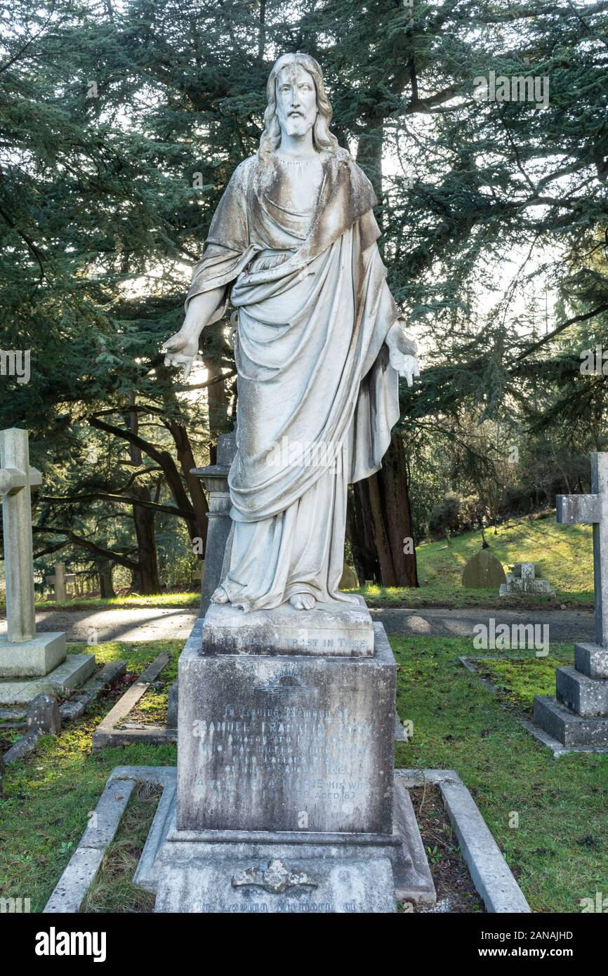 Tomba di aviatore Samuel Franklin Cody in Aldershot Military Cemetery, Hampshire, Regno Unito Foto Stock
