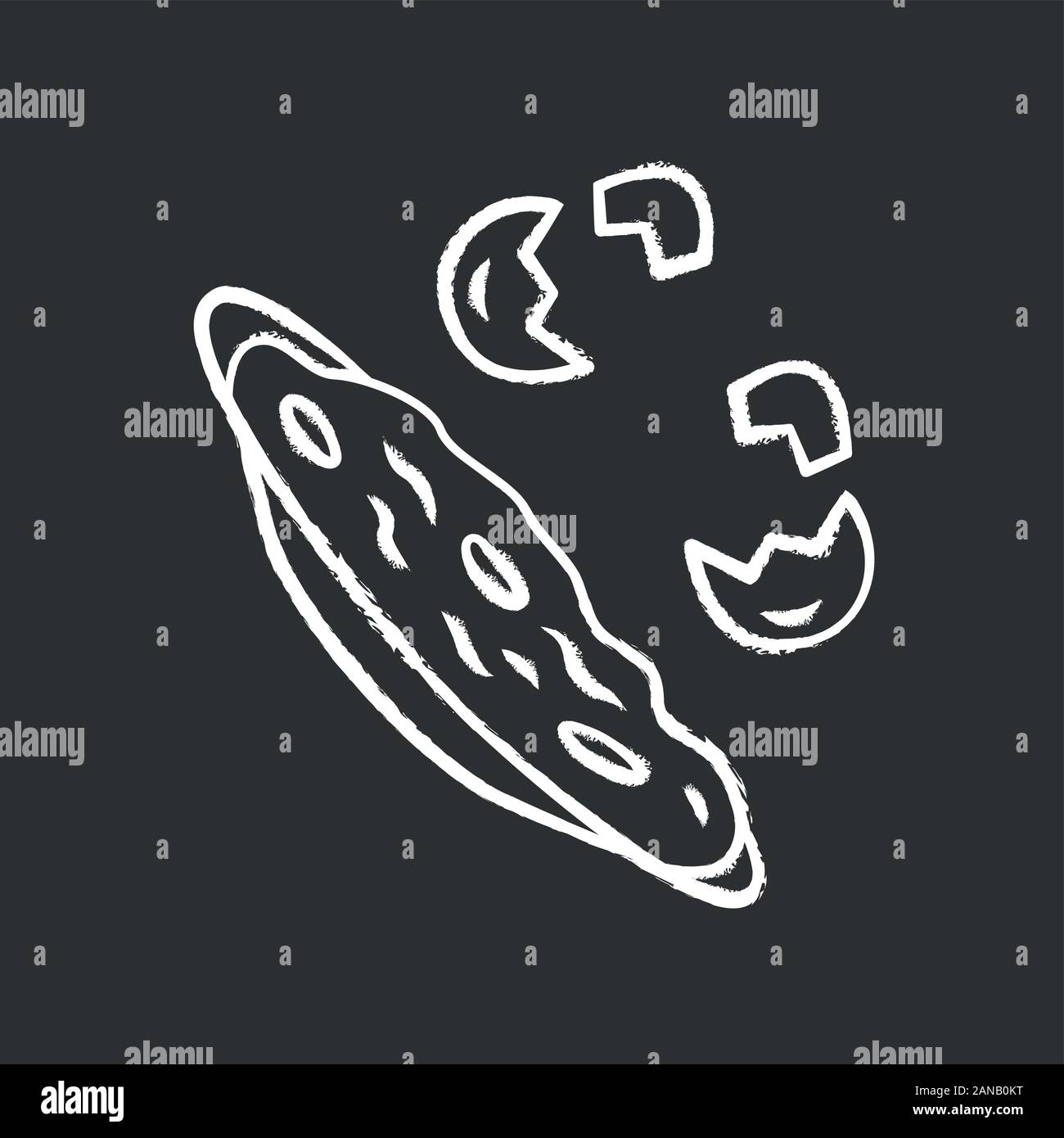 La frittata chalk icona. Rapida cottura piatto. Ristorante, cafe il menu della prima colazione. Il cibo del mattino. Strapazzate, uova fritte. Naturali, agricoltura biologica prodotto. Isolat Illustrazione Vettoriale