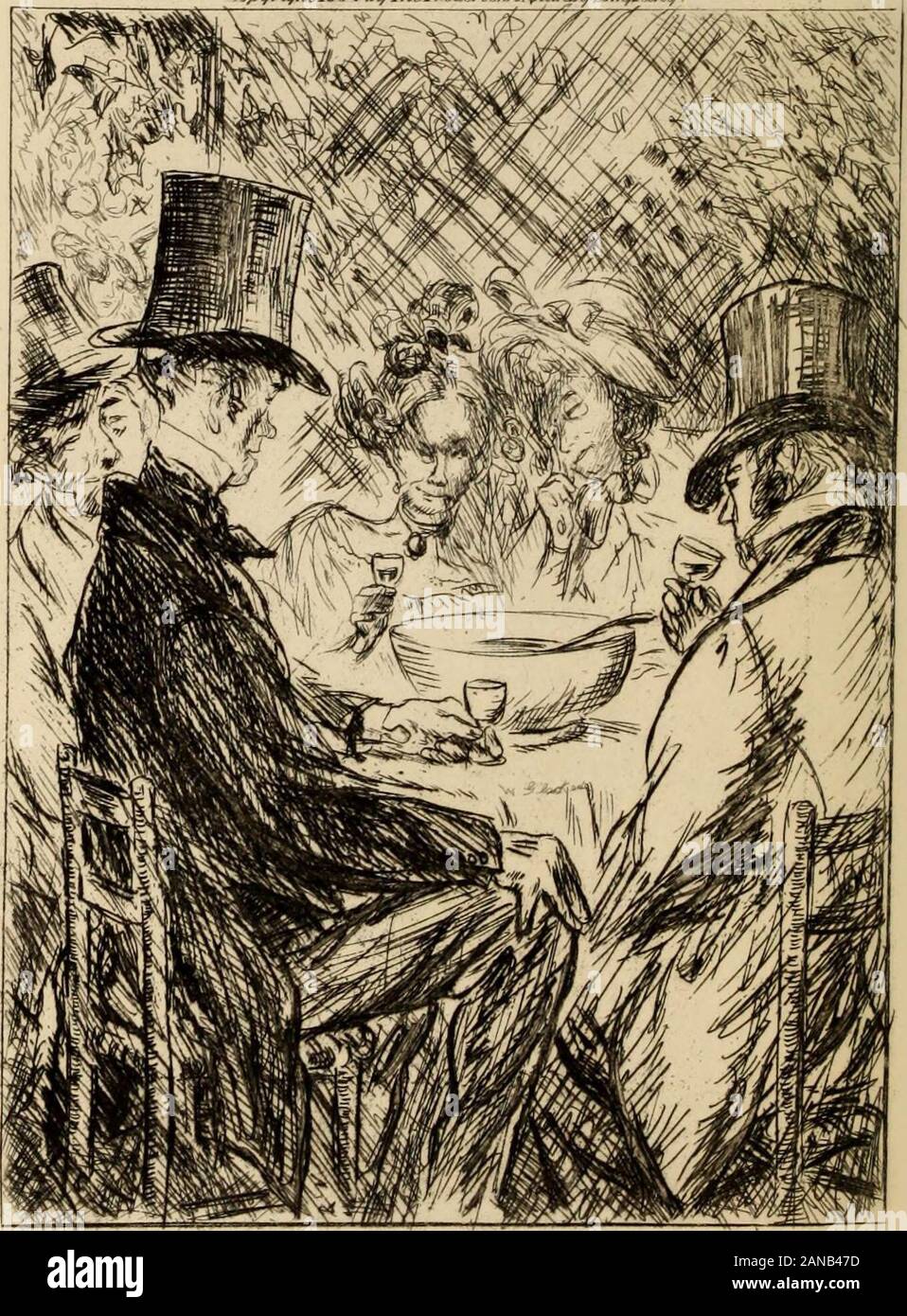 Le scene di vita Parigina / Charles Paul de Kock ; con una introduzione generale di Jules Claretie ; tradotto in inglese da Edith Mary Norris. . È rotto di mobili a havingit venduti. Si capisce subito che cosa ti seeis lo spostamento di un povero diavolo che non ha paidhis affitto, e per i quali il proprietario ha detto thathe non devono portare via i suoi effetti. Il unfor-tunate inquilino ha risposto il gemito, non mi carrythem lontano. Infatti egli stesso contenti con gettando themout della finestra, e queste sono due delle sue friendswho stanno portando il loro allontanamento. In pochi minutesthe di spostamento viene effettuato; e la successiva da Foto Stock