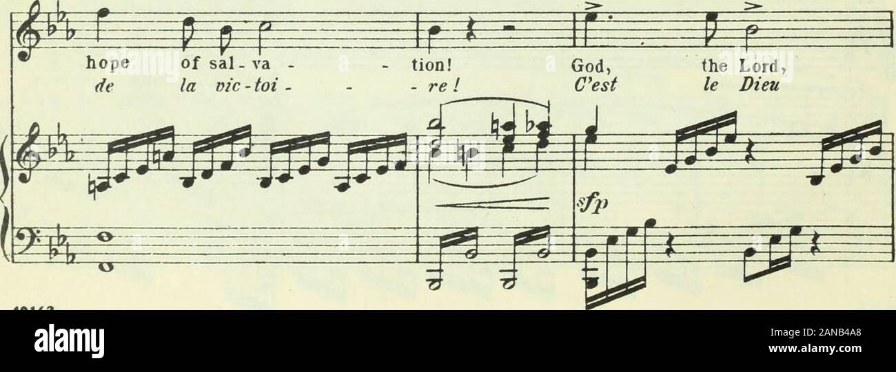 Sansone e Dalila : un'opera lirica in 3 atti . ?Ë mi ? JB 40 Se le ginocchia:noux, PrayLe ilpi a himSei gneur-f- È JËÉ chi fa lovequi nous ai . voi! Beme! Re fru .tir1, Fe jflWMg^jj Bfeg^-^ gpJ=4tfU-Jjl^^g Ê^ ? F =è tenere il suo potrebbe -y- j"e? . Ton* dims ses handmains la cassaforte - guardia della nostra Le soin de no - tre rift nfl mi^f-^i iT P S p1^ MgtfJ* Igp p^ ë fe 3é F£?3p é na tion! Con daunt meno val-o stand! Nella speranza, ceignons nos redini, certuni ERFf gft-gg ^^ ji^ ^ Sg ^^IJ^p ftlUfl Ijfl Jg. 40163 41 xte= ^ p r accelera la destra! Dio, il Signore, Cest le Dieu $ nev - er fail - eth!des ar - me - es ! É tei 9P- Foto Stock