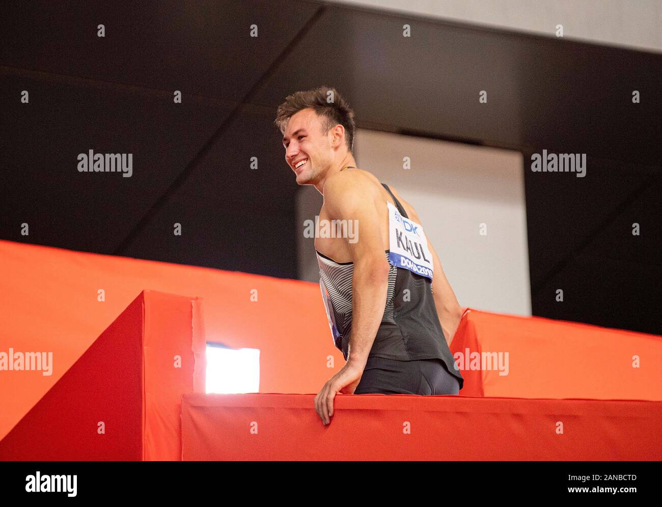 Vincitore Niklas KAUL (Germania/1° posto) 1500m decathlon di uomini, su 03.10.2019 mondiali di atletica 2019 a Doha/Qatar, dal 27.09. - 10.10.2019. Â | Utilizzo di tutto il mondo Foto Stock