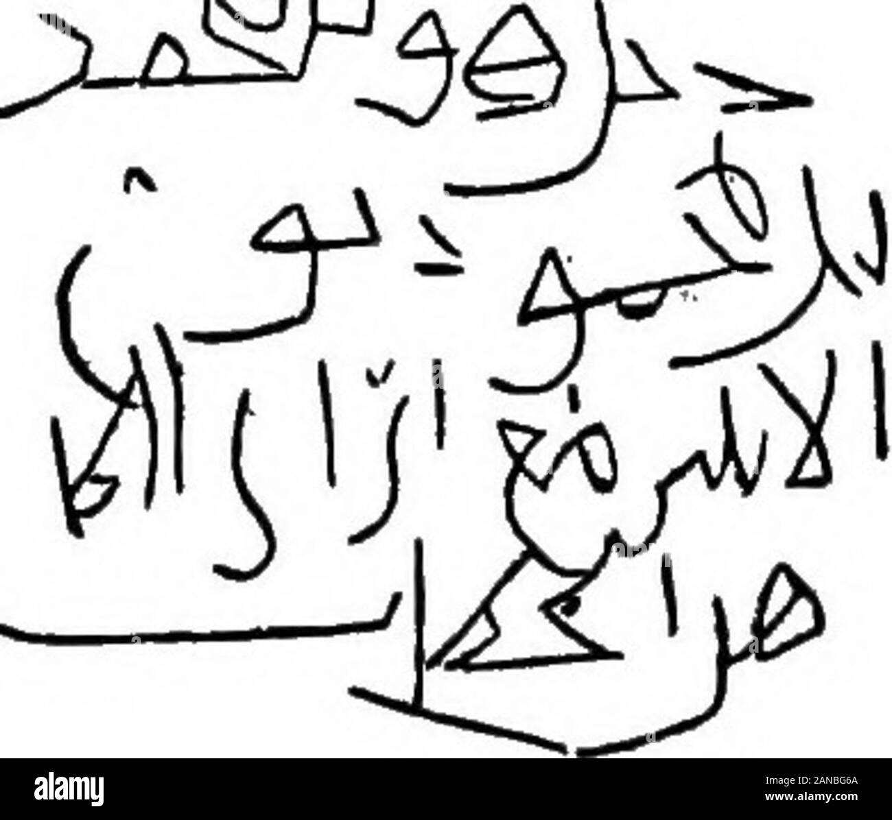 Gli scavi di Saqqara (1908-9, 1909-10): il monastero di Apa Jeremias . C&GT; ILL xJi^. 7 7 arabo graffiti. Io-io X s &lt;! M un &lt; per H CO O I-1 H&lt;OX w Foto Stock