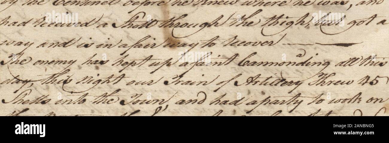 Ufficiale tenuto da CaptHenry Dearborne del procedimento, e ricorrenze particolari, che è accaduto nella mia conoscenza per le truppe, sotto il comando del colonnello Bennedicte Arnold, nell'anno 1775 che le truppe erano staccati dall'esercito americano giacente prima della città di Boston, per lo scopo di marciare e prendendo possesso del Québec, 10 settembre 1775 al 16 luglio 1776 [manoscritto] . yy. ^ * y7^P 4&r#Z/$ y2FC3 Foto Stock