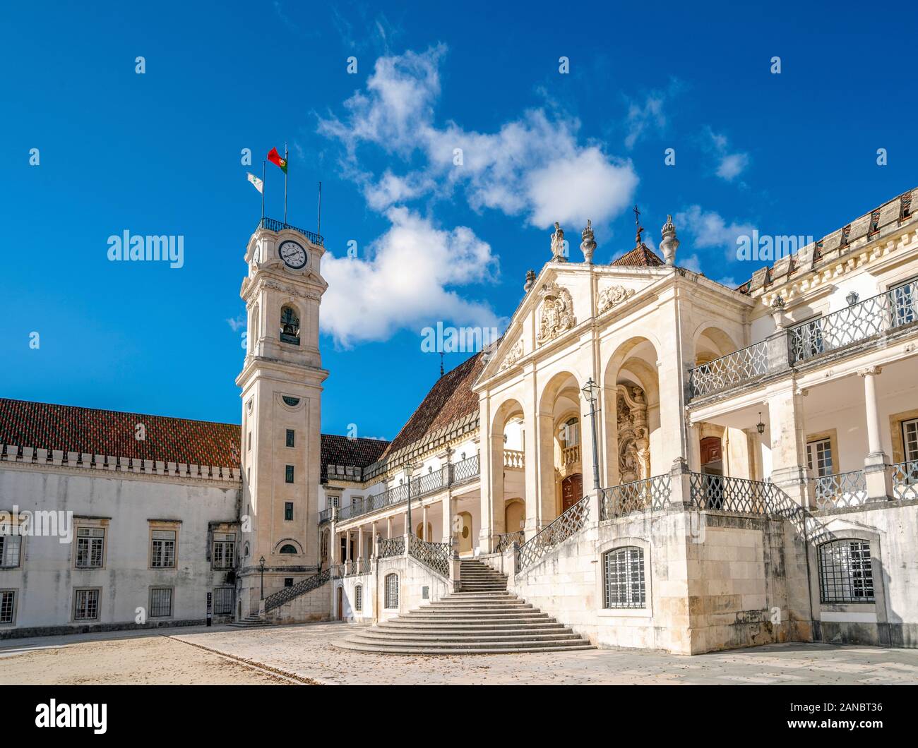 Università di Coimbra - una delle più antiche università in Europa, Portogallo Foto Stock