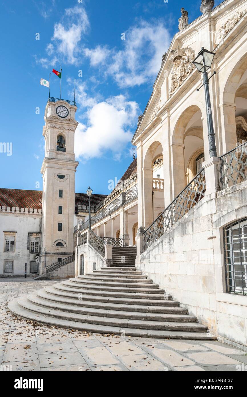 Università di Coimbra - una delle più antiche università in Europa, Portogallo Foto Stock