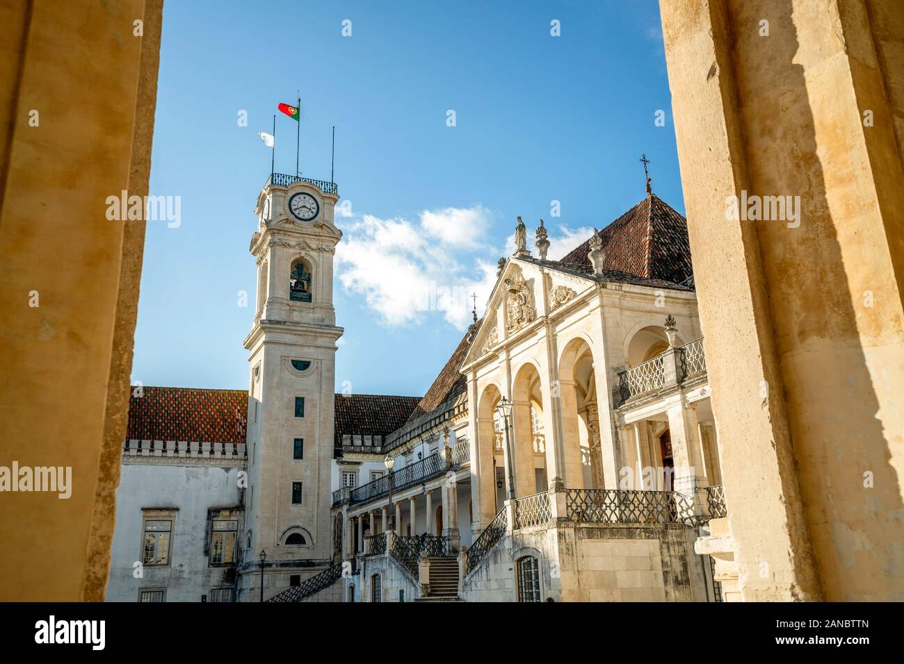 Università di Coimbra - una delle più antiche università in Europa, Portogallo Foto Stock