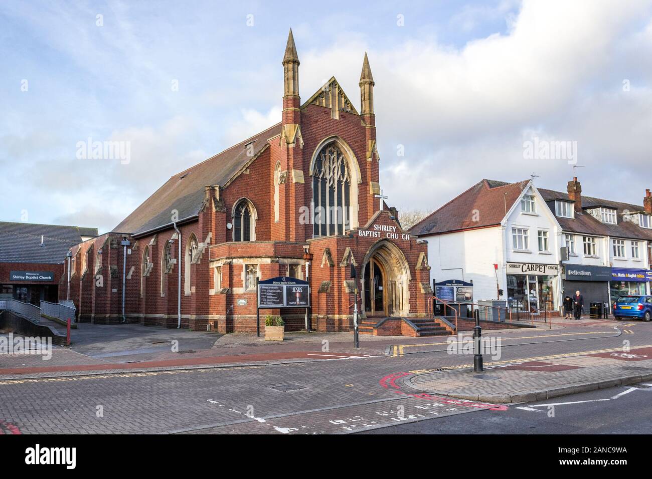 Shirley chiesa battista, Stratford Road, Shirley, Solihull Foto Stock