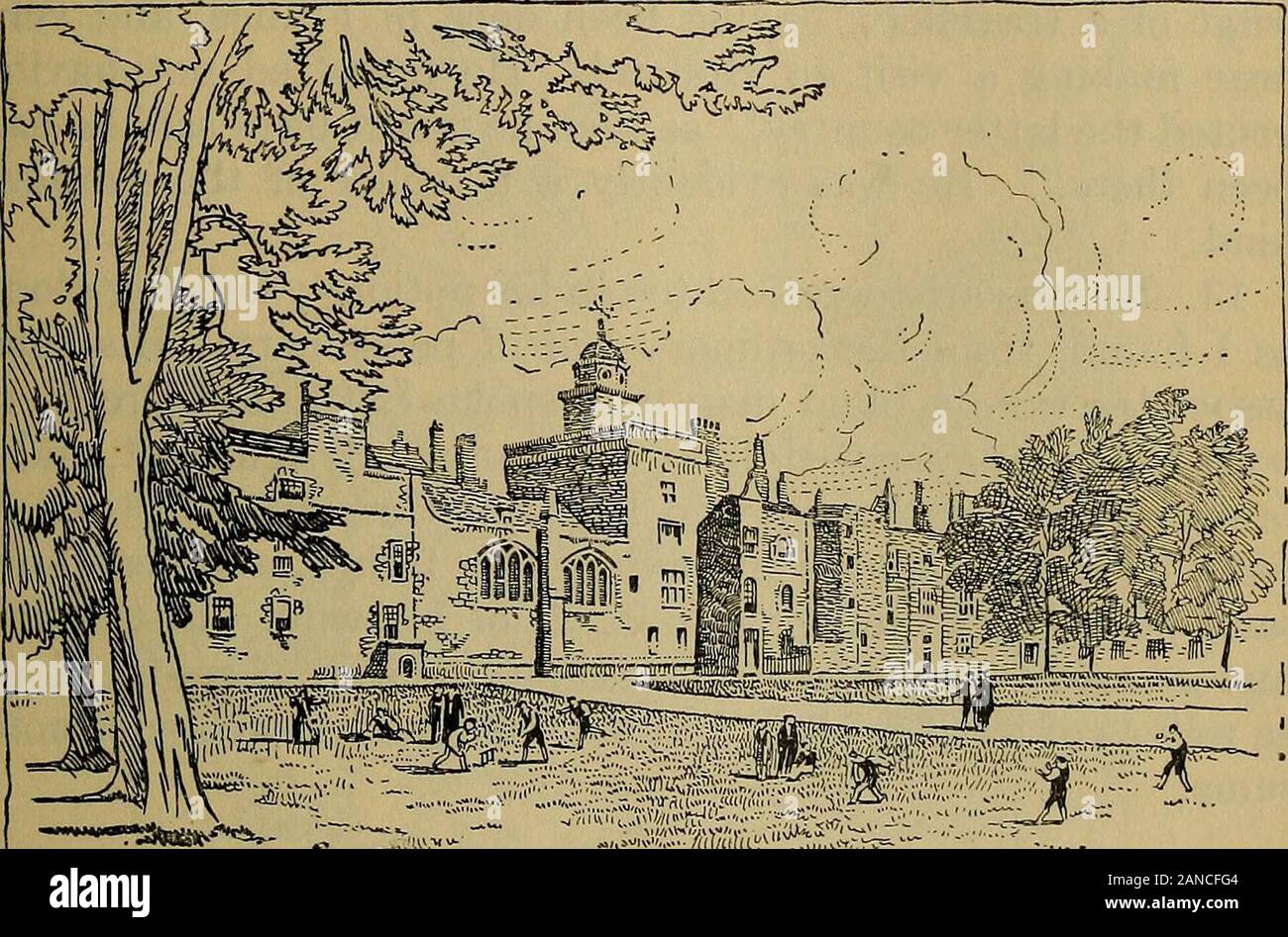 Il bozzetto-libro di Geoffrey Crayon, gent[pseud.] insieme a Abbotsford e altre selezioni dagli scritti di Washington Irving .. . ; Mentre sulla hightester di un vecchio letto grinned un teschio umano,fiancheggiata su ciascun lato da un gatto essiccato. 9. Mi sono avvicinato a proposito più precisamente questo mysticchamber, che sembrava un laboratorio di montaggio per un necromancer,quando mi è stato sorpreso a contemplare un volto umano staringat me da un dusky angolo. Essa è stata quella di un piccolo uomo shrivelledold, con le guance sottile, occhi luminosi e grigio ispido pro-jecting sopracciglia. Io in un primo momento dubitava se non fosse stato Foto Stock