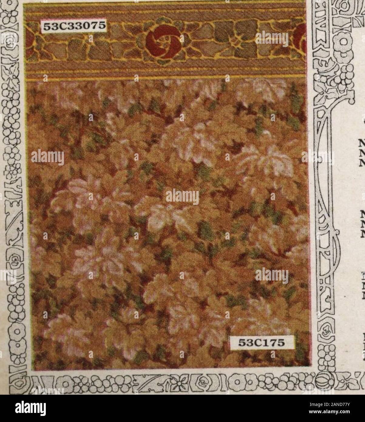 Carta da parati per ogni casa, 1916 . 2§[SJ^®0a^SESS®^^^^ 181 ESEHES r I &LT;V ^ & &lt;& utilizza ggggSS^^nmlMiS®5SSi3IlEZ3®Bi^®g^. ? Esmeralda. (Vedi pagina 120 per il campione di fianco e descrizione.)n. 53C337 parete laterale, per doppio rotolo. 24c n. 53C3337 frontiera, per cantiere navale 3c n. 53C338 a soffitto, per doppio rotolo 14c Guymard. (Vedi pagina 121 per il campione della parete laterale anddescription.)n. 53C339 parete laterale, per doppio rotolo,.38c No.53C33139 legante, per cantiere navale 2c n. 53C980 a soffitto, per doppio rotolo.. 15c marrone in autunno. (Vedi pagina 122 per il campione della parete laterale e descrizione.)n. 53C175 parete laterale, per doppio Foto Stock