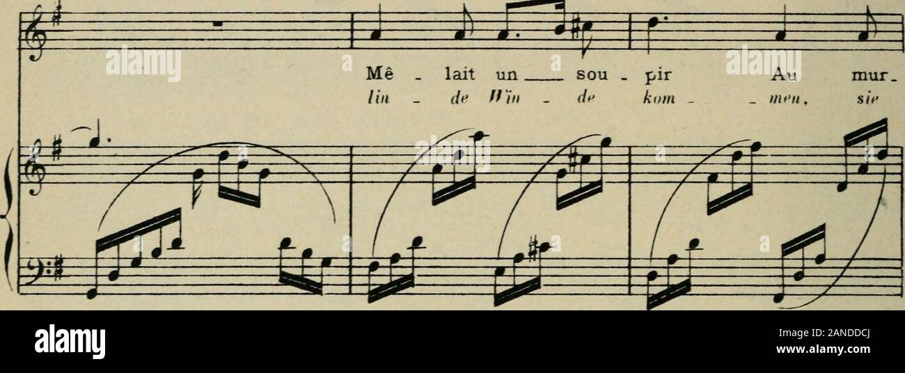 50 mélodies : chant et piano . ^^. Foto Stock