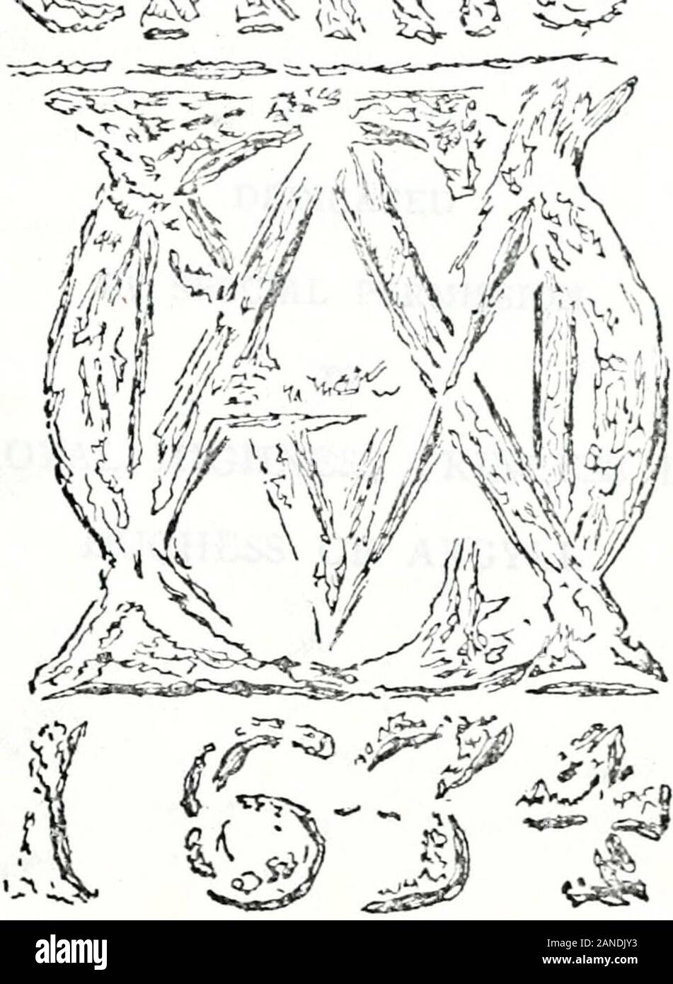 Il grande Marchese; la vita ed i tempi di Archibald, 8 earl e il primo (e solo) marchese di Argyll (1607-1661) . j Yester, Signore, 260.York, rinuncia, 153. 1 Zuil, Giovanni, 148 7i. 1 ?: ^. INTERTV/INED INIZIALI, A. C. e M. D., ARCHIBALDCAMTBELL E MARGARET DOUGLAS, AFTERWARDSMARQUESS e della marchesa di Argyll, DA AKUBBING PRESI DA UNA PIETRA IKSCKIUHD FONDAMEN ROSNEATH. [Tutti i m^kts Reserz-de] DEDICATEDBY AUTORIZZAZIONE SPECIALE A SUA ALTEZZA REALE LA PRINCIPESSA LOUISE, duchessa di Argyll v., • Prefazione Il titolo del grande Marchese è uno che ha beenapplied sia per l'oggetto del seguente biogr Foto Stock