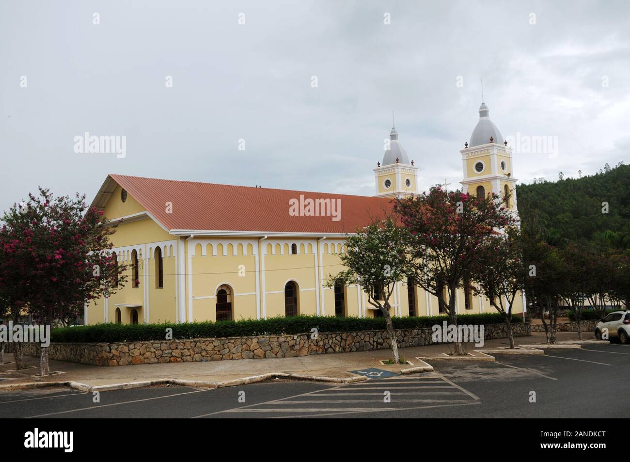 Capitólio, Minas Gerais, Brasile, 28 Novembre 2019. Madre Chiesa Di São Sebastião Nella Città Di Capitólio Foto Stock