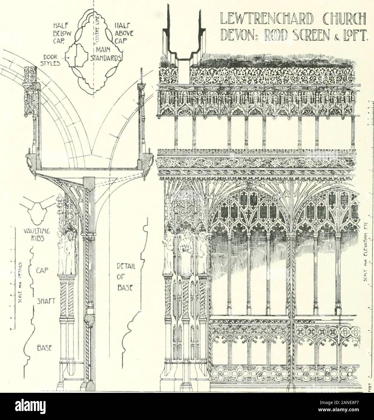 E Roodscreens roodlofts . ury (ripristino pianificato sin dal 1847. [Nel 1883). prima del 1847. nel 1832. sin dal 1822. Nel 1833 ; poiché in parte ricostruito. sin dal 1822. dal 1865. Rimossa negli ultimi anni da allora vicario.rimossa nel 1840. nel 1856. Nel 1857 ; parte poiché re-eretta a Whitchurch.rimosso (e) venduti nel 1836, presso la demolizione della chiesa.rimosso sin dal 1822. (E) venduti nel 1826. sin dal 1844. prima di 1852 ; la parte superiore distrutti. sin dal 1822. Nel 1887 (mutilati in 1793). nel 1831. in o circa 1826. nel 1758. nel 1577. [Parte rimossa. Scomposto in questi ultimi anni da Sir Massey Lopes e il GRE Foto Stock