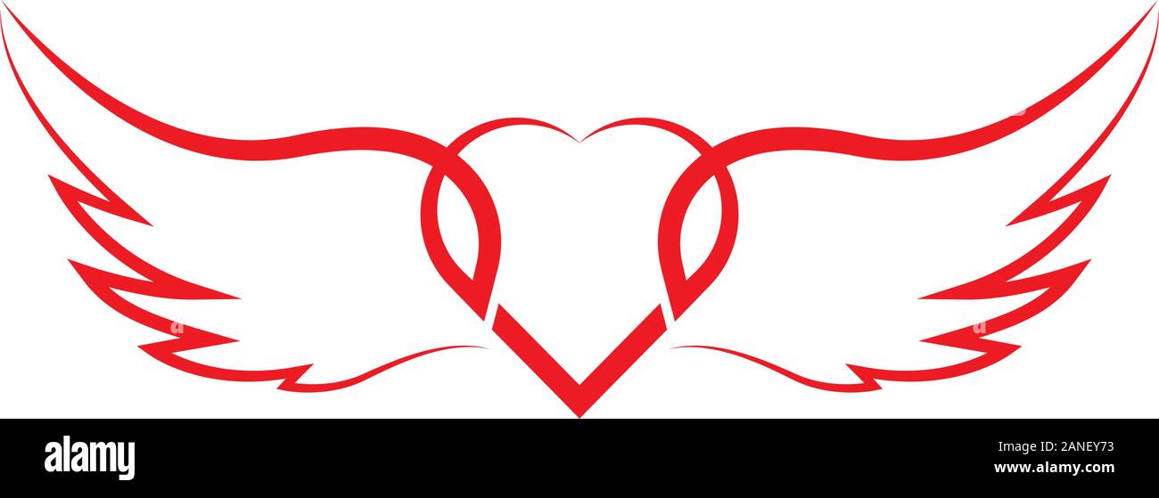 Angelo amore icona Vettore illustrazione del modello di progettazione Illustrazione Vettoriale