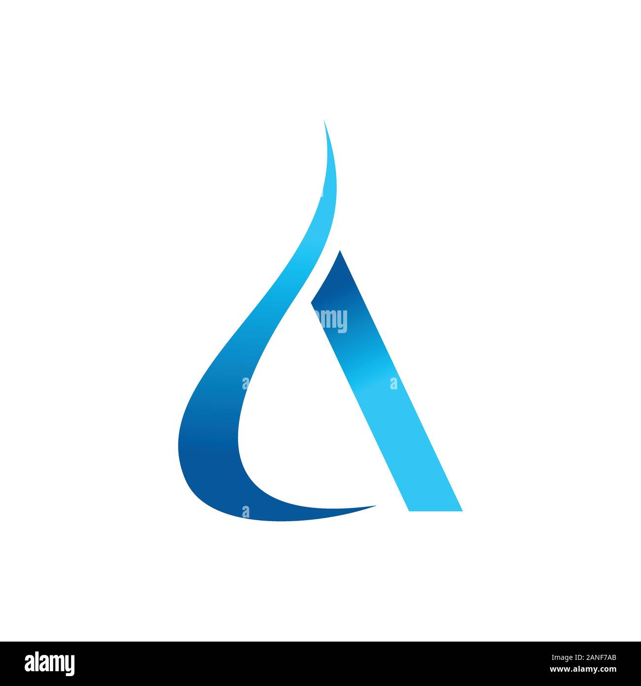 Blu fumo vapore iniziale di una lettera del vettore grafico Simbolo icona Logo del modello di progettazione Illustrazione Vettoriale