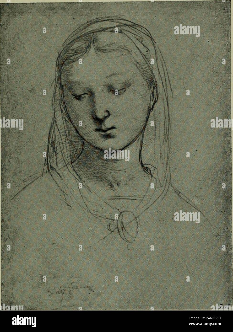 La prima opera di Raffaello . y tecnica. E poiché il suo padre era un uomo veryexcellent e a me cari, e il figlio è un discreto e gentile la gioventù,io sono molto affezionato a lui e gli auguriamo di raggiungere la perfezione. Io vi-fore consiglia di lui più ardentemente la vostra signoria, e vi supplico, per mysake, per dargli il tuo aiuto e favorire in ogni occasione e whateverservices e bontà vostra signoria può mostrare a lui, mi considerano asrendered a me e si stima che questo sia il più grande favore su laparte di vostra signoria, ai quali desidero ora raccomandare me. Felicia Giovanna Feltria della Rovere, Duchessa di Sora Foto Stock