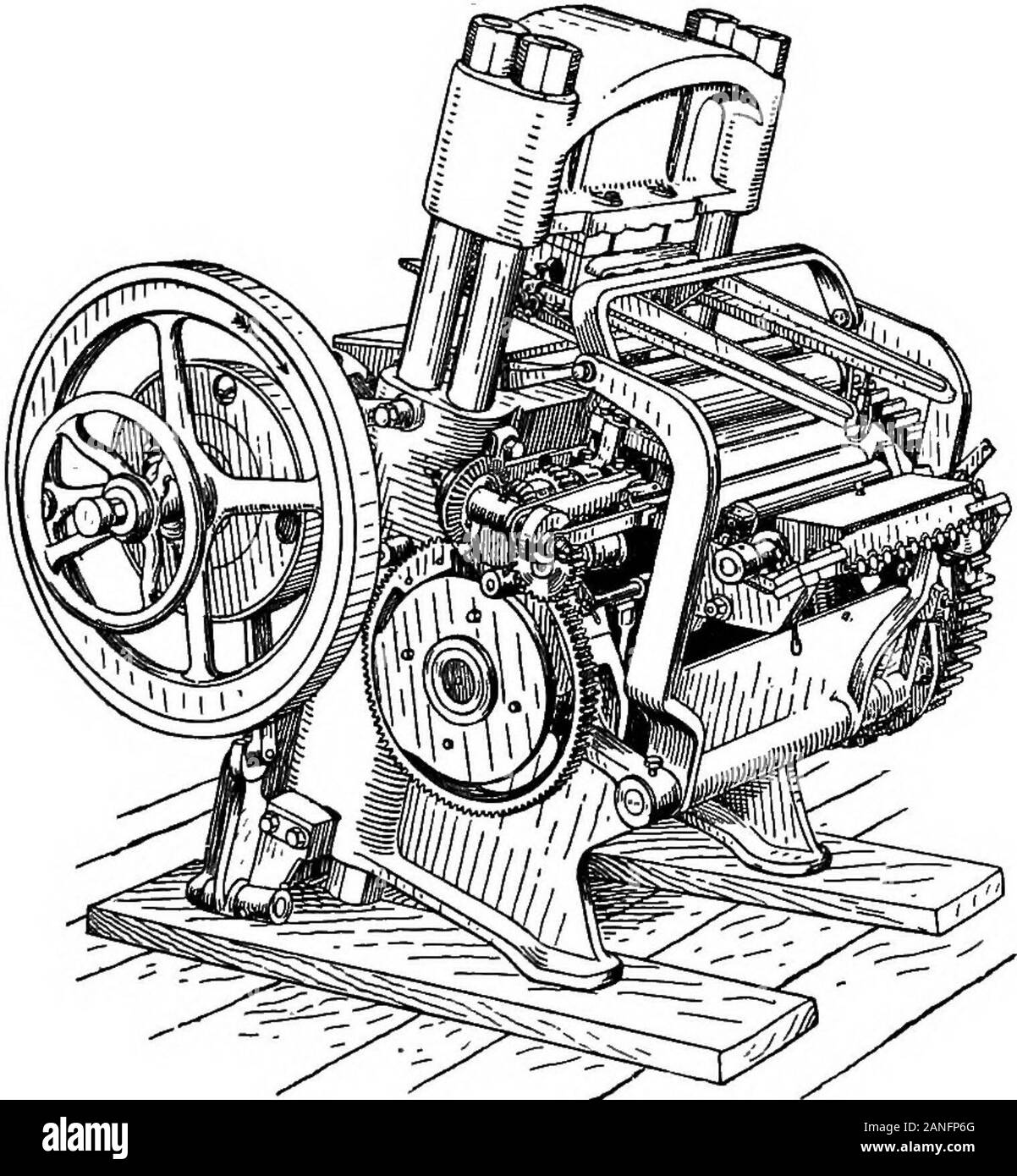 Il encyclopdia britannica; un dizionario delle arti, delle scienze della letteratura e informazioni generali . attraverso la sostanza della carta,sono ripiegate e appiattito in modo tale da afferrare saldamente. Il metallo utilizzato forthese perni è stato in un primo momento molto suscettibili alla ruggine e di conseguenza didmuch danneggiamenti della carta in prossimità di essa, ma questo difetto è ora beenlargely sanate. Allo stesso tempo il principio di usin^ hardmetal filo anziché flessibile filo di canapa è essenzialmente vizioso,e dovrebbe essere utilizzato solo come soluzione temporanea per le pubblicazioni °^i^nS!chfiies (fig. 14) ora utilizzato per bloccare i disegni su copertine di libri sono Foto Stock