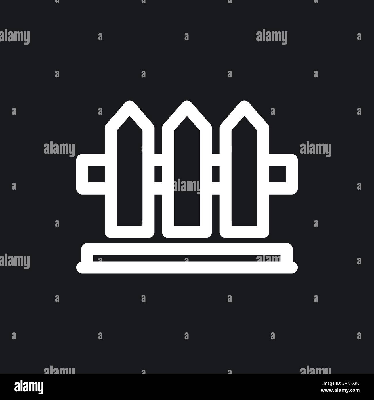 Icona di recinzione, moderno e minimale design piatto style Illustrazione Vettoriale Icona di recinzione, moderno e minimale design piatto style Illustrazione Vettoriale