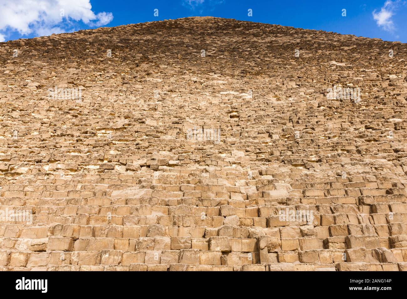 Grande Piramide di Giza, anche Piramide di Khuf, grandi piramidi, in deserto sabbioso, giza, il cairo, Egitto, Nord Africa, Africa Foto Stock