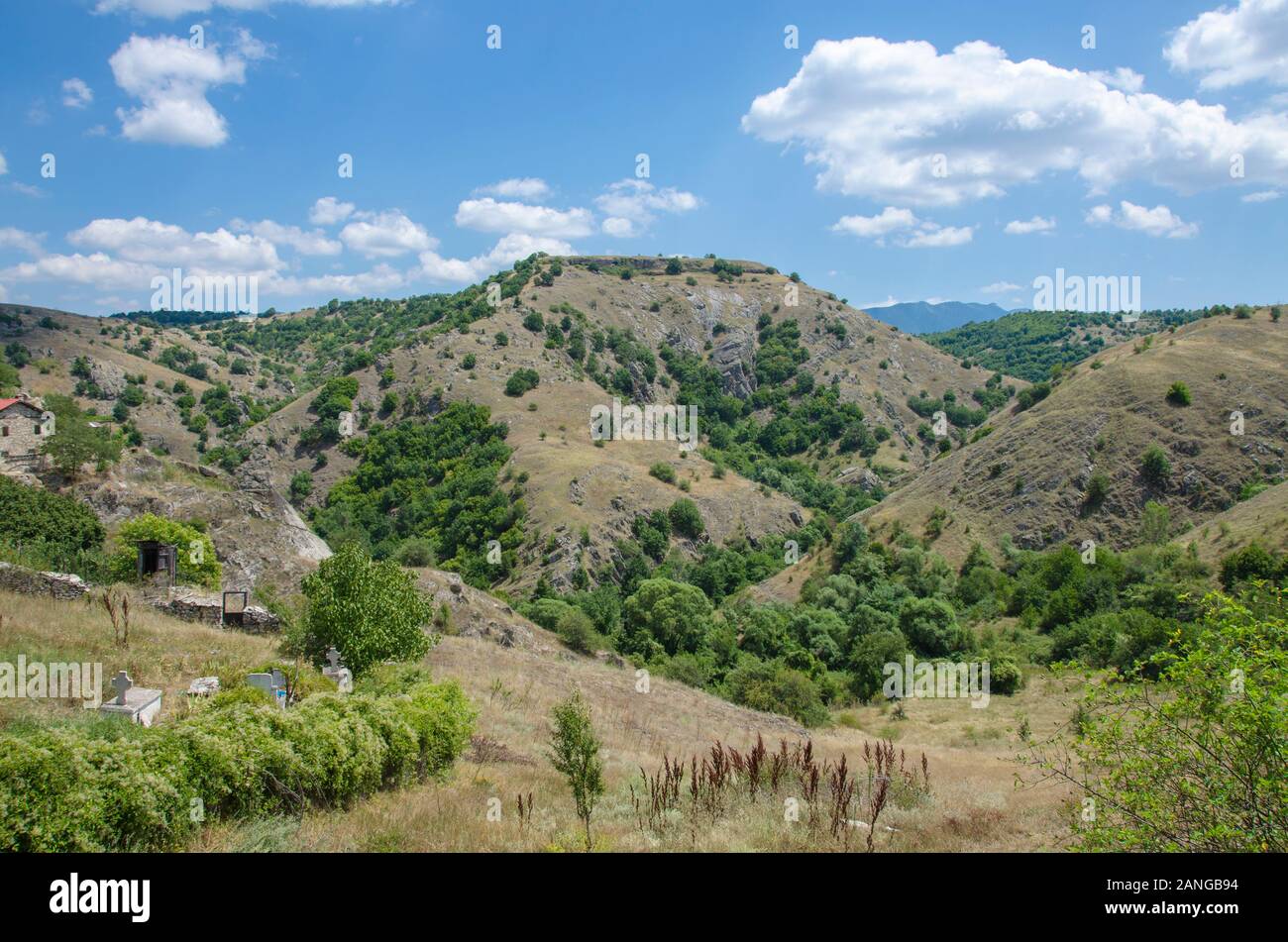 Fortezza Peshta - Kalesh Angja - Staravina village, Mariovo, Macedonia Foto Stock