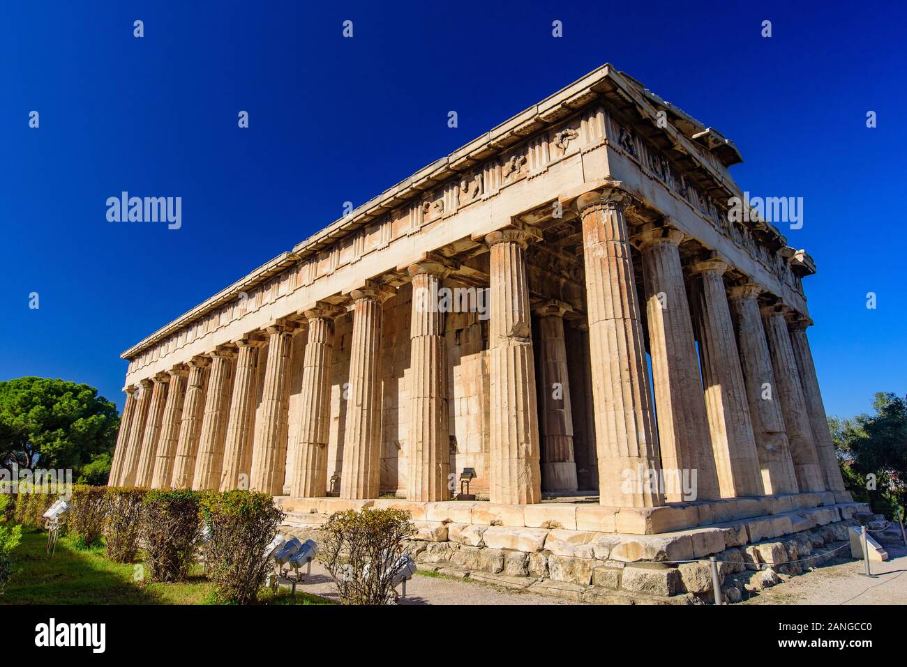 Tempio di Efesto (Hephaisteion), un tempio greco presso Agorà di Atene a Atene, Grecia Foto Stock