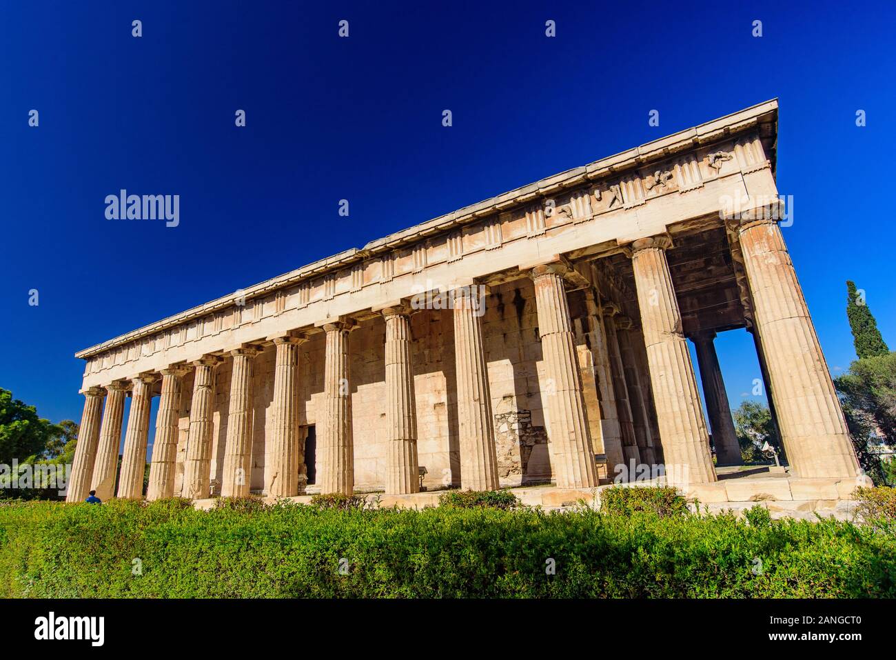 Tempio di Efesto (Hephaisteion), un tempio greco presso Agorà di Atene a Atene, Grecia Foto Stock