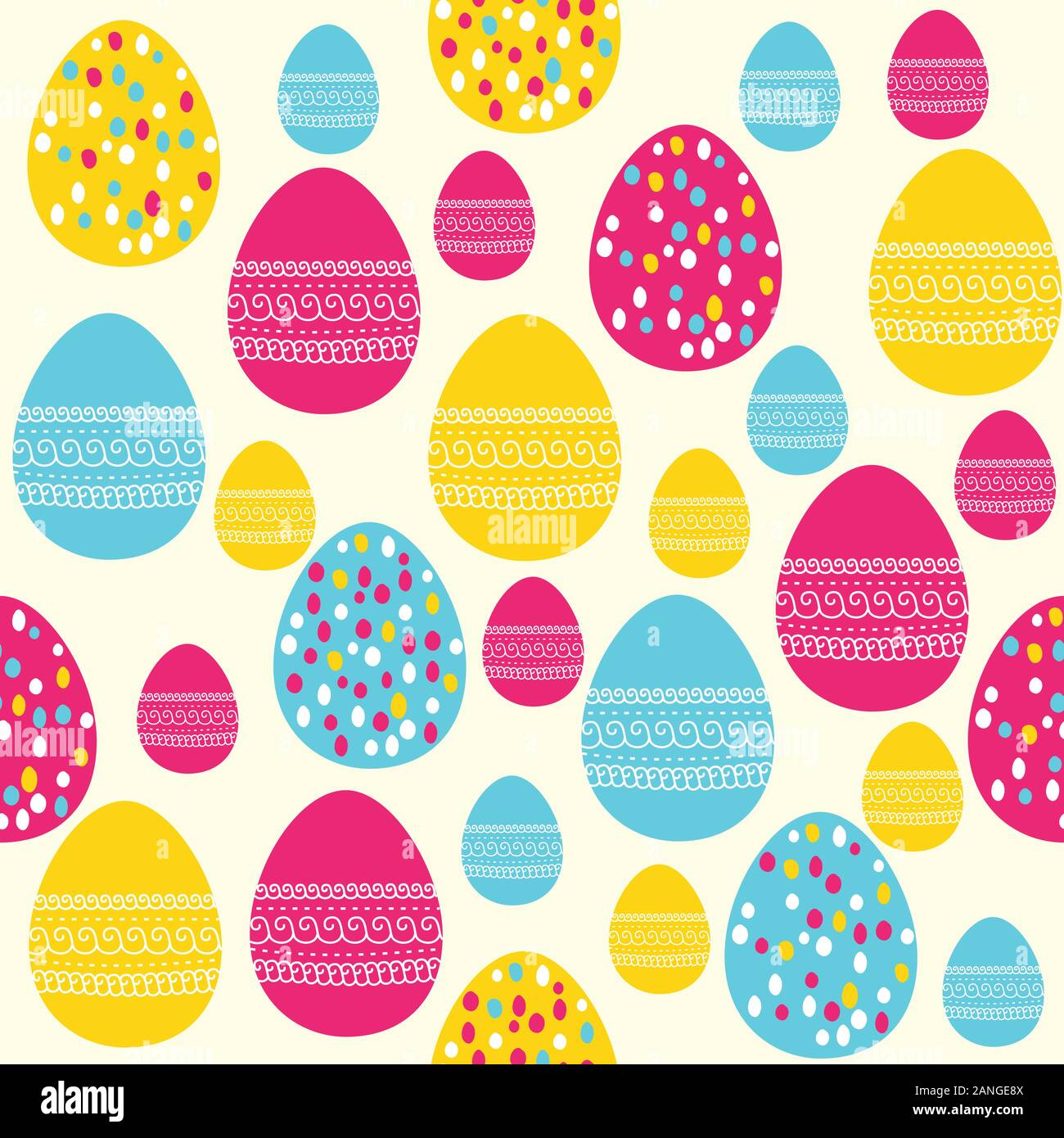 Pasqua seamless pattern colorati con le uova di pasqua Illustrazione Vettoriale