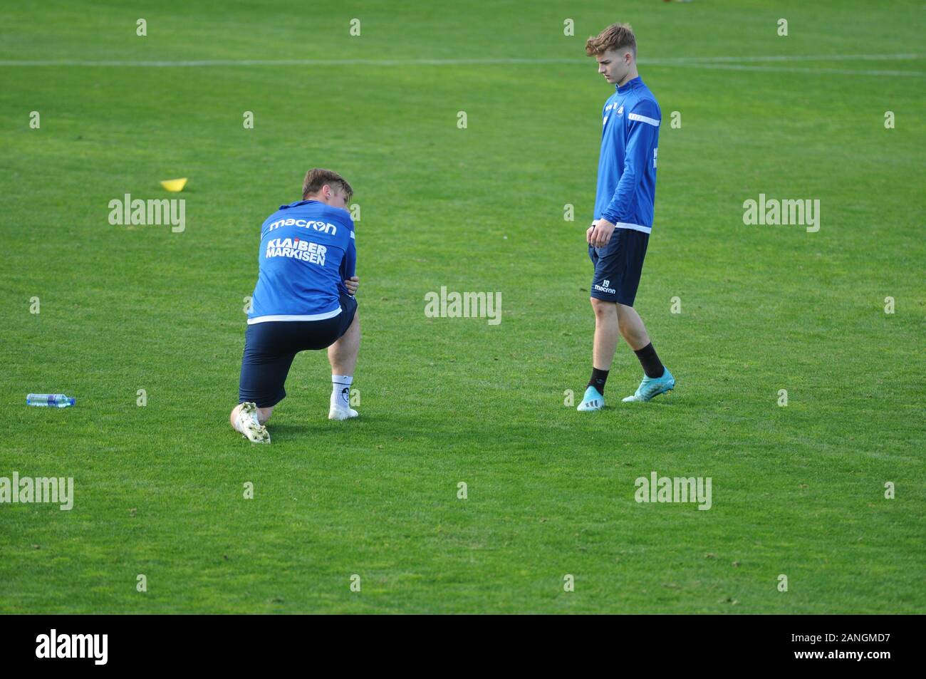 Trainingscamp della squadra di calcio di seconda lega karlsruher sc, KSC Zweitligist, Trainingslager des KSC mit Alois Schwartz Foto Stock