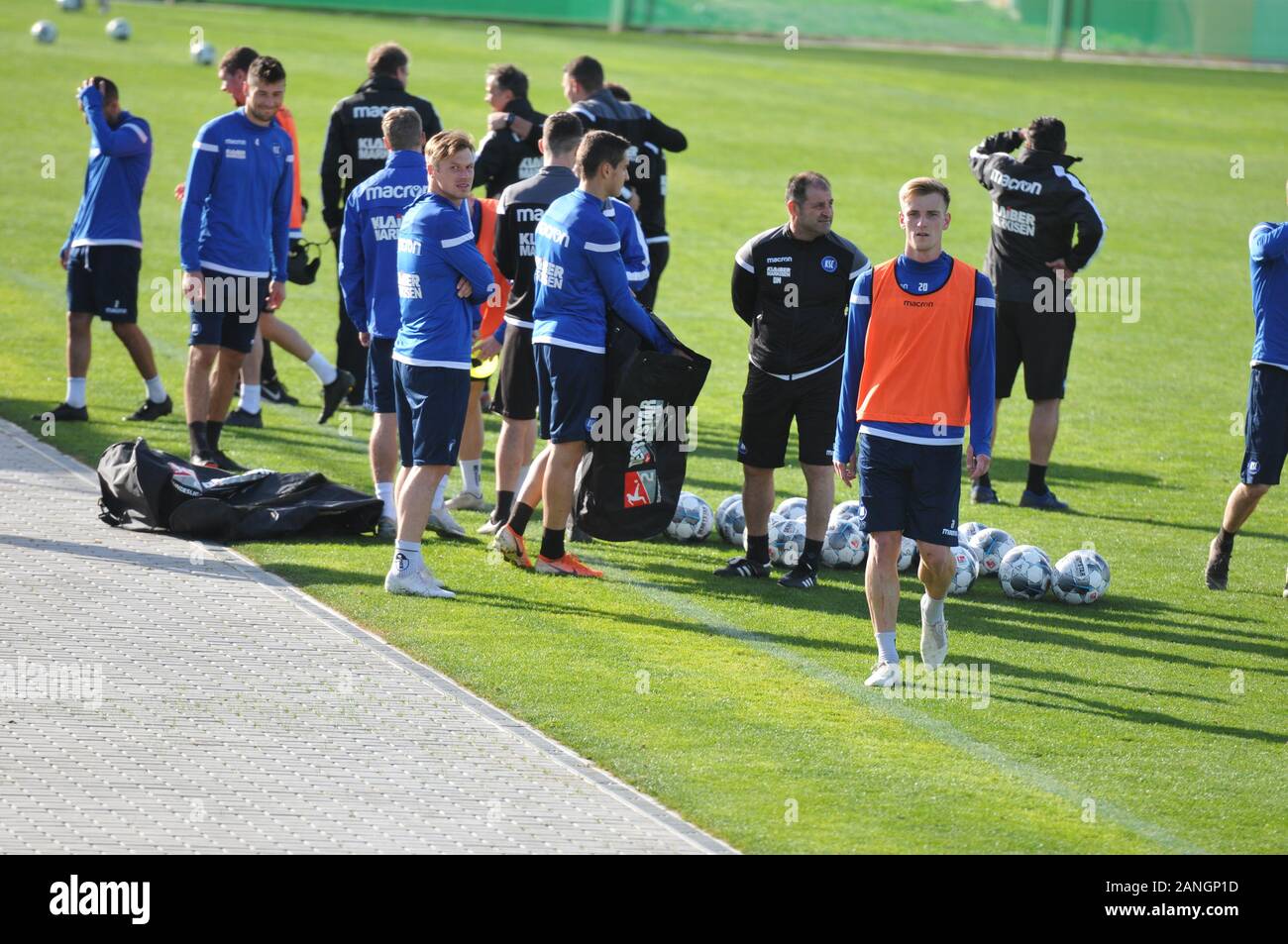 Trainingscamp della seconda lega di calcio della squadra karlsruher sc, KSC Zweitligist Foto Stock