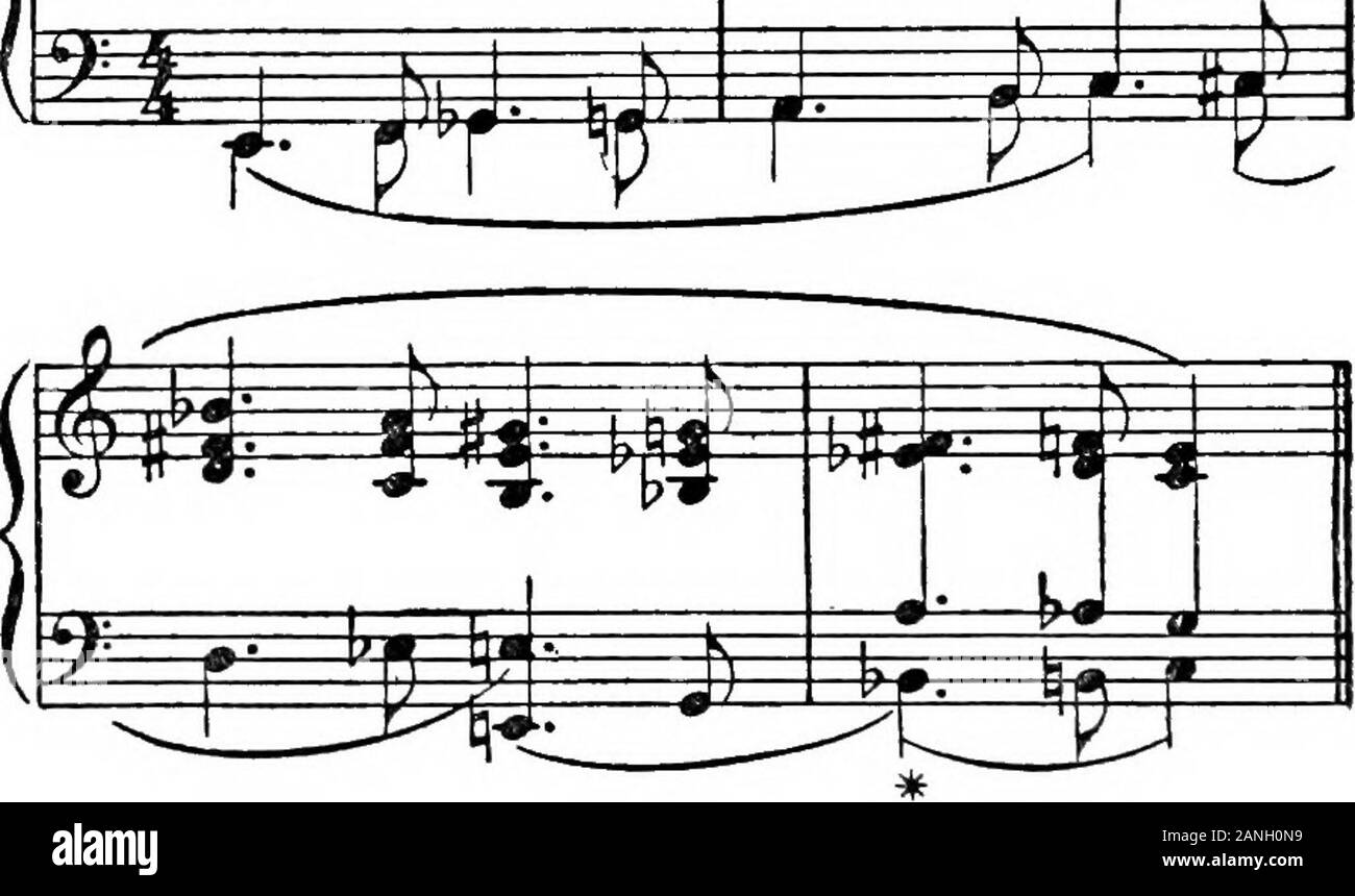 Armonia moderna, la sua spiegazione ed applicazione . li/.,j^-fj^ii!f#^ Ex.96. WAGNER, Siegfried.Preludio, atto III Jirtrii^i^ Orch. Jff. In alcuni modi, la scala tonale è incluso nei semi-tonale, e la sua spiegazione come un arpeggio nella normale scala scaleTonal °^ dodici semitoni è probabilmente uno dei richestincluded in giunzioni rimanenti ancora da lavorare. Dove è theDuodecuple. compositore che farà per tutto il tremendousthings fatto con il diminuire del settimo corda di J. S. Bach ?ovviamente falsi rapporti non può esistere in questo sistema e alseguente esempio, il che è una buona illustrazione di Foto Stock