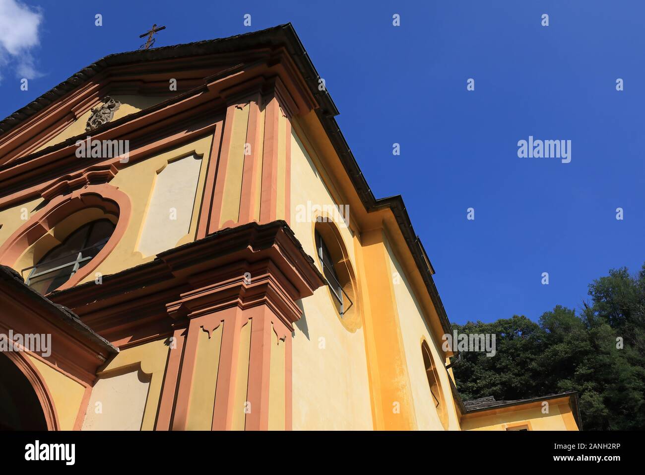 Chappel di Santa Maria Addolorata al Sacro Monte sopra il villaggio di Brissago, Svizzera Foto Stock