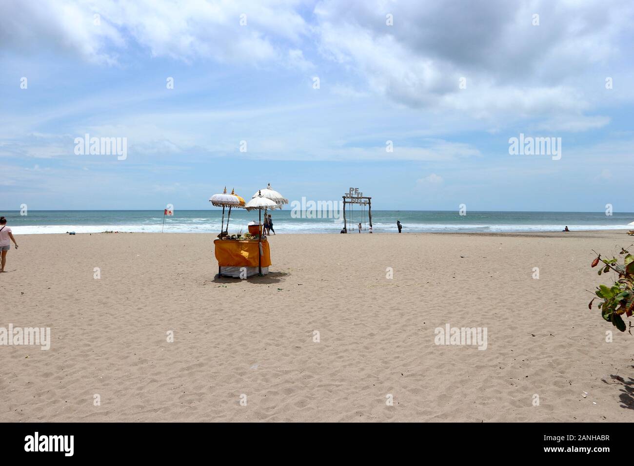 Bali, Petitenget beach Foto Stock