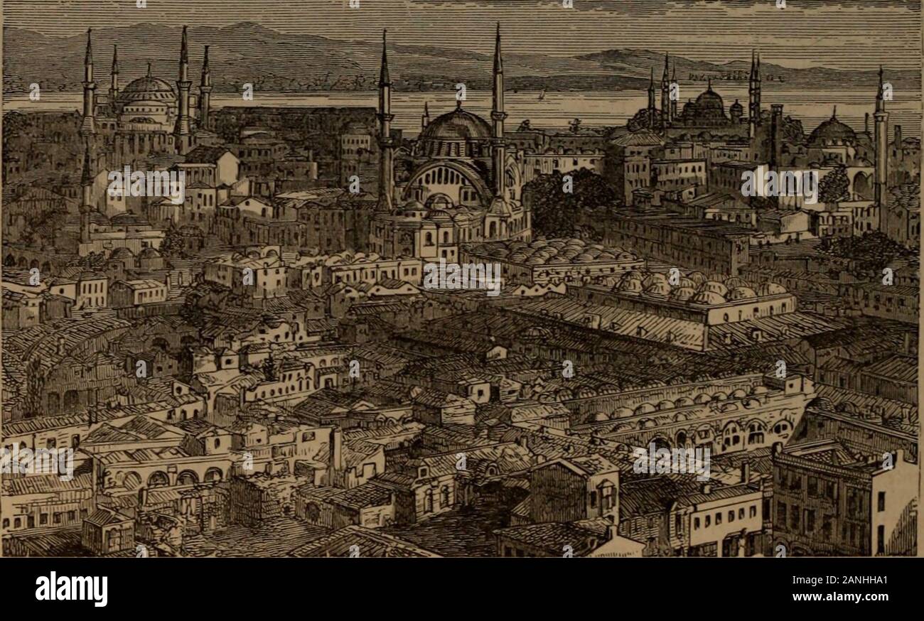 Appletons' encyclopaedia - Wikizionario annuale e il registro degli eventi più importanti dell'anno .. . Su questo consigli, il Consiglio ministeriale de-cided, Agosto 31st. che Murad dovrebbe essere de-poste. La Sheikh ul-Islam è stato consultato, ashe era stato nel caso di Abdul-Aziz e, egli dare una risposta favorevole, la deposizione waseffected. Abdul-Hamid, una più giovane brotherof Murad. chi è nato il 22 Settembre 1842,è stato nominato come il nuovo sultano, e fu girdedwith la spada di Osman il 7 Sep-tember. Il 9 settembre ha issuedan Imperial hat, confermando i ministri ealtri alta ufficiali nelle loro posizioni, e Foto Stock