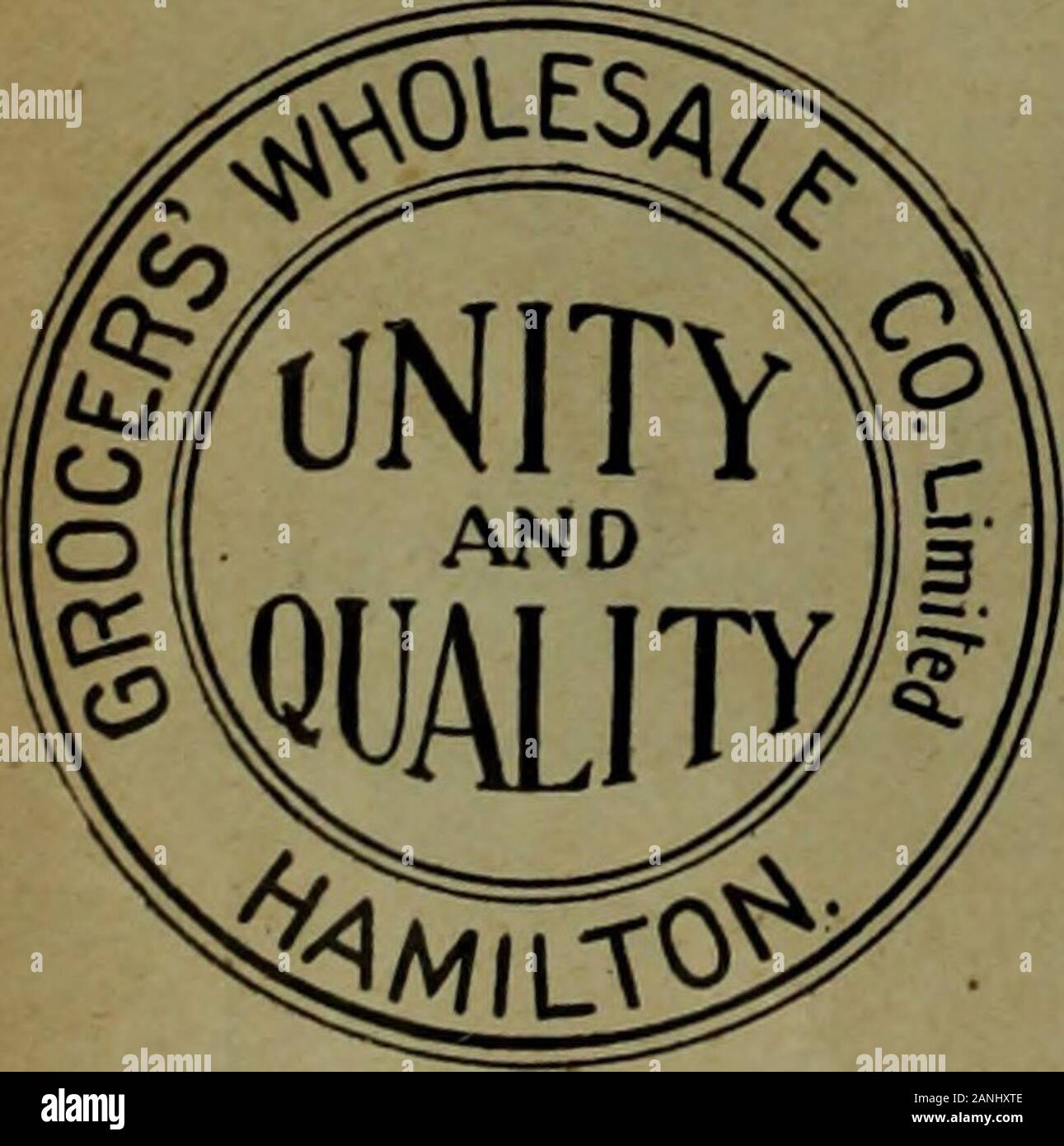 Canadian grocer luglio-dicembre 1903 . Negozio di generi alimentari Wholesale Company, Limited. Il capitale autorizzato.$100.000. HAMILTON incorporato Luglio, 1901. Diviso in quote$100 ciascuno. Registrati.Marchio. Capitale azionario offerto ai negozi di alimentari al dettaglio. Condotta aziendale strettamente al commercio all'ingrosso co-linee operative. Magazzino sottoscritti dai mercanti della molto migliori in piedi. In caso di inter-collaudata, scrivere per indicazioni. Importatori diretti di tè e caffè e alimentari in genere. CANADA BROKERAGE CO., limitata F. W. HUDSON, Presidente. W. F. MORLEY, Vioe-President. H. T. WILSON. Seo-Treas. 48 WELLINGTON ST. A est di Toronto. Telep Foto Stock