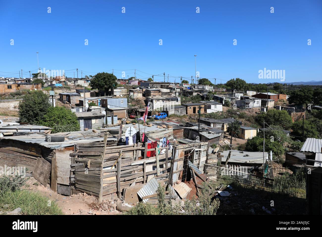Township in Sud Africa Foto Stock