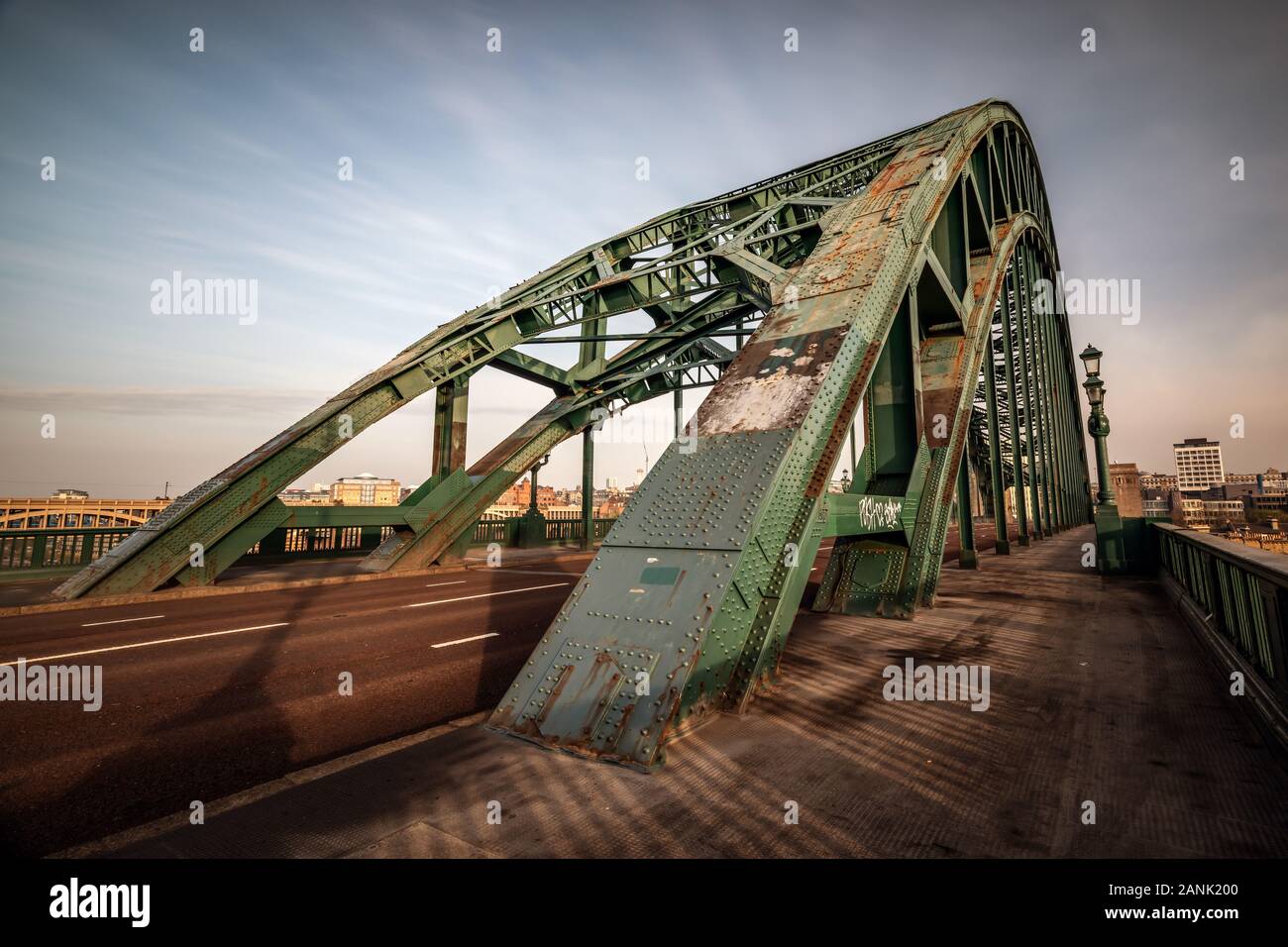 Angolo Di Apertura Del Ponte Tyne Foto Stock