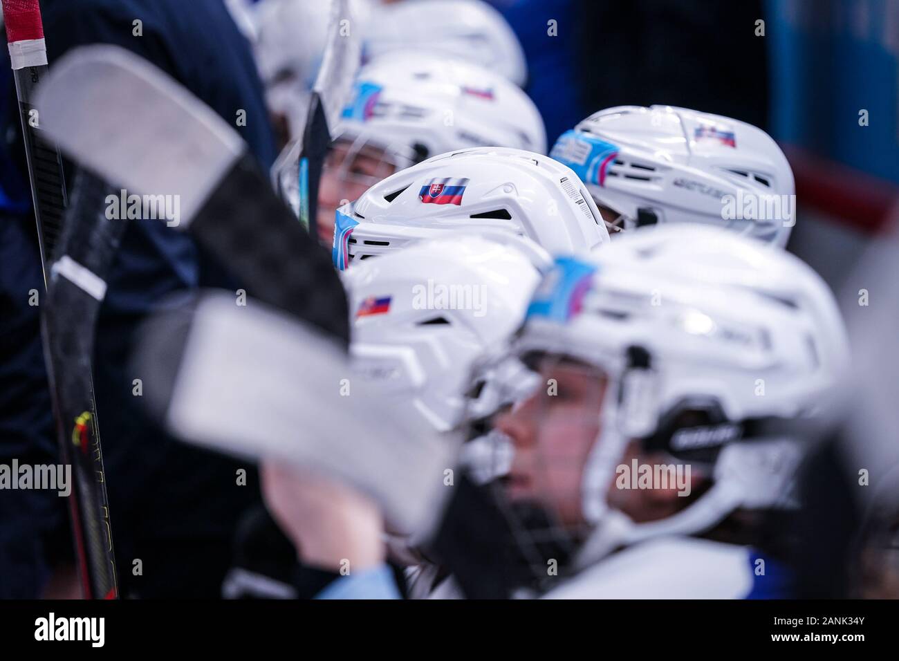 17.1.2020, Losanna, Vodese Arena, YOG 2020 - Donne - Svezia - Slovacchia, Team Slovacchia Foto Stock