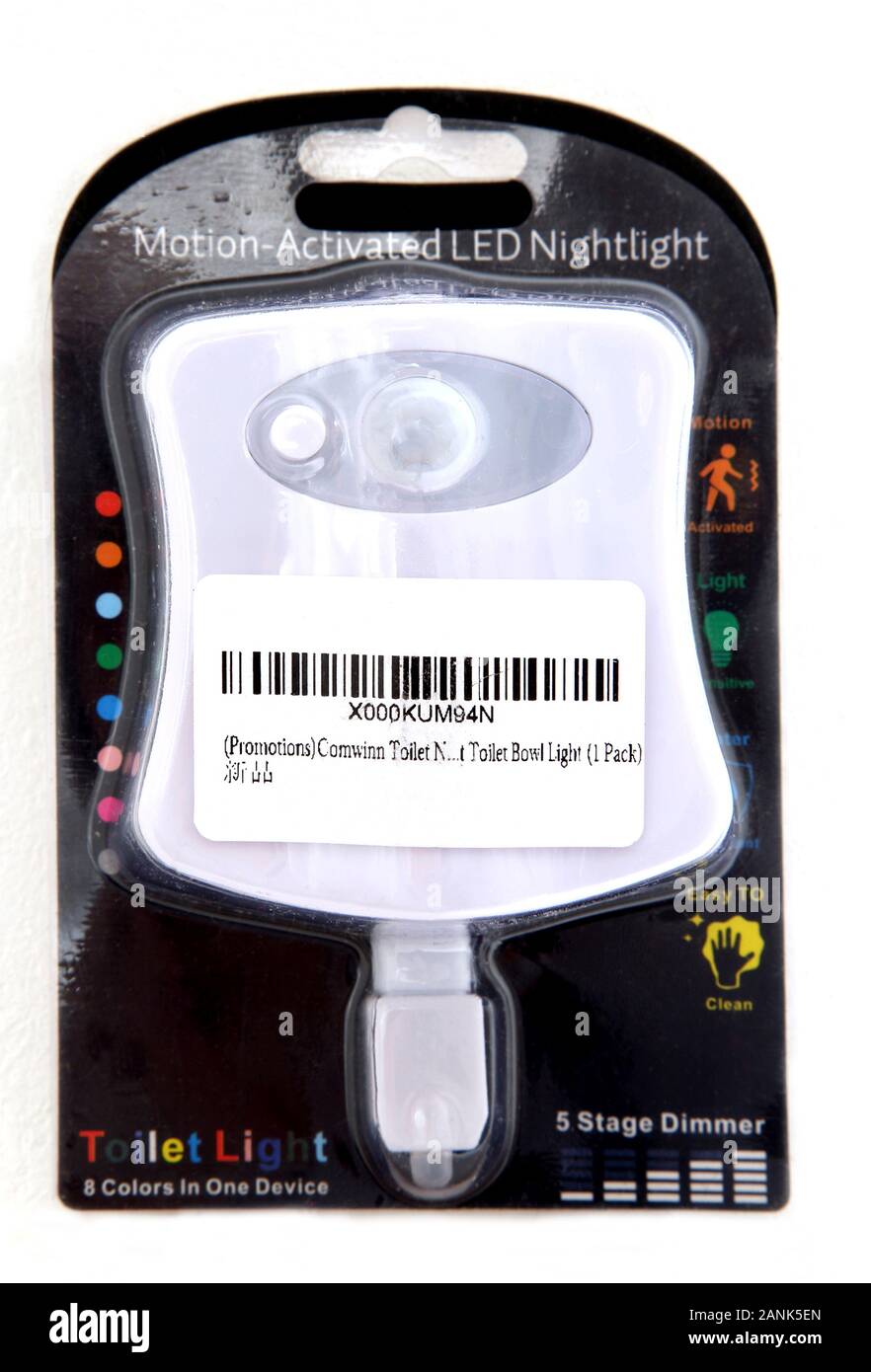 LED Motion-Activated Luce notturna - Water Light Foto Stock