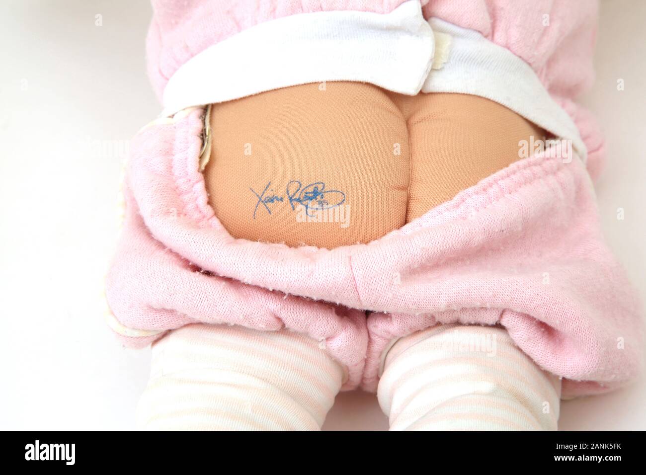 Originale degli anni settanta/ottanta Patch Cavolo Kid fondo mostra Xavier Roberts firma Foto Stock