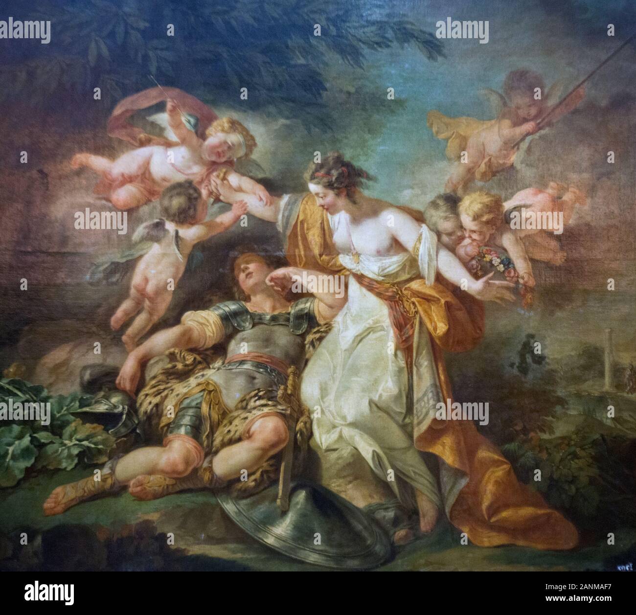 Jean-Honore Fragonard: "Rinaldo e Armida' Foto Stock
