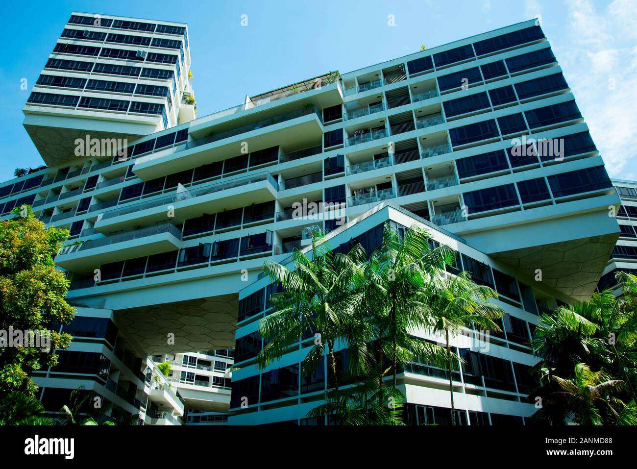 Moderni appartamenti pubblica - Singapore Foto Stock