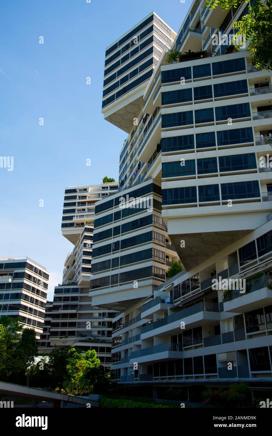 Moderni appartamenti pubblica - Singapore Foto Stock