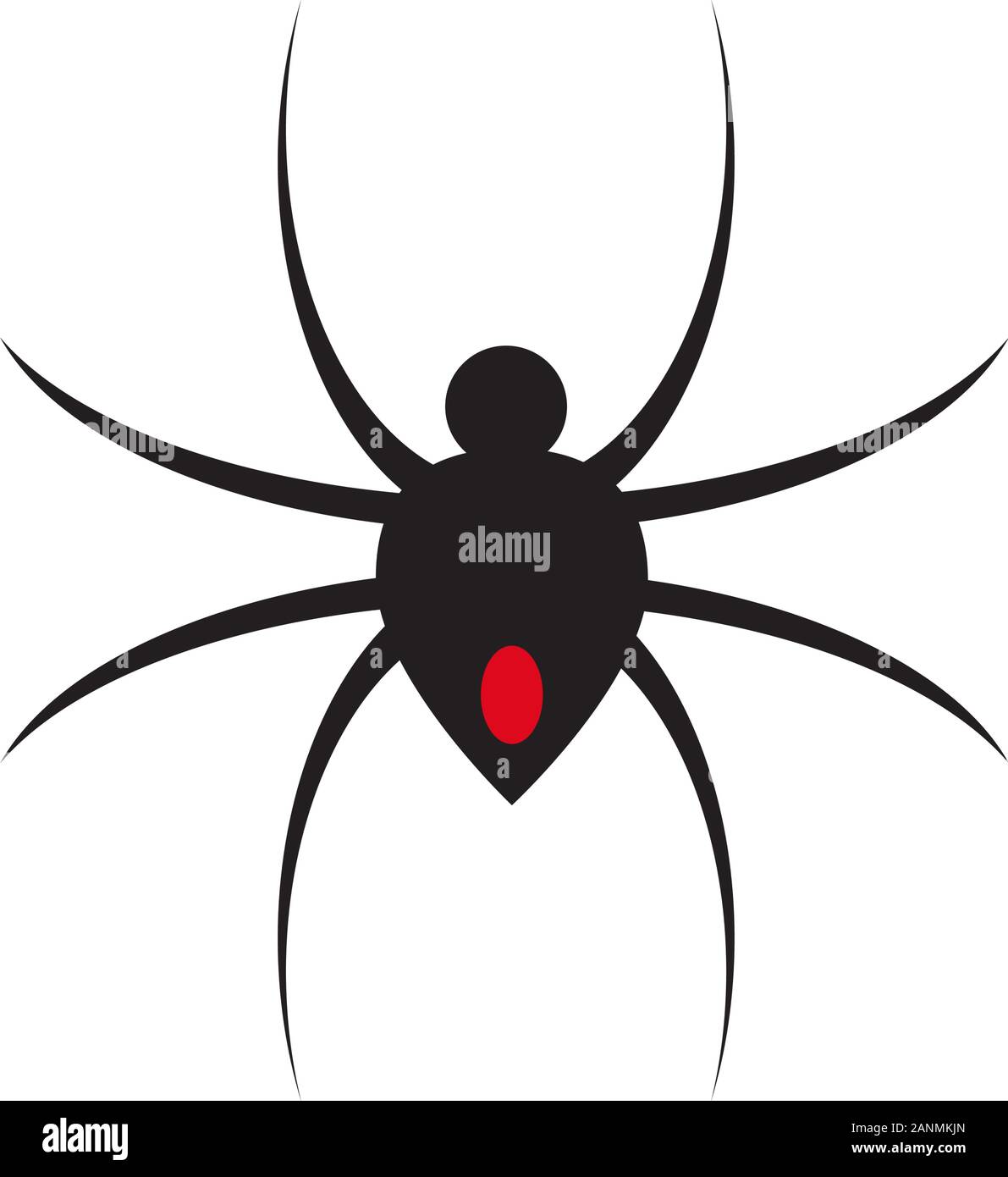 Segno del vettore Spider Illustrazione Vettoriale