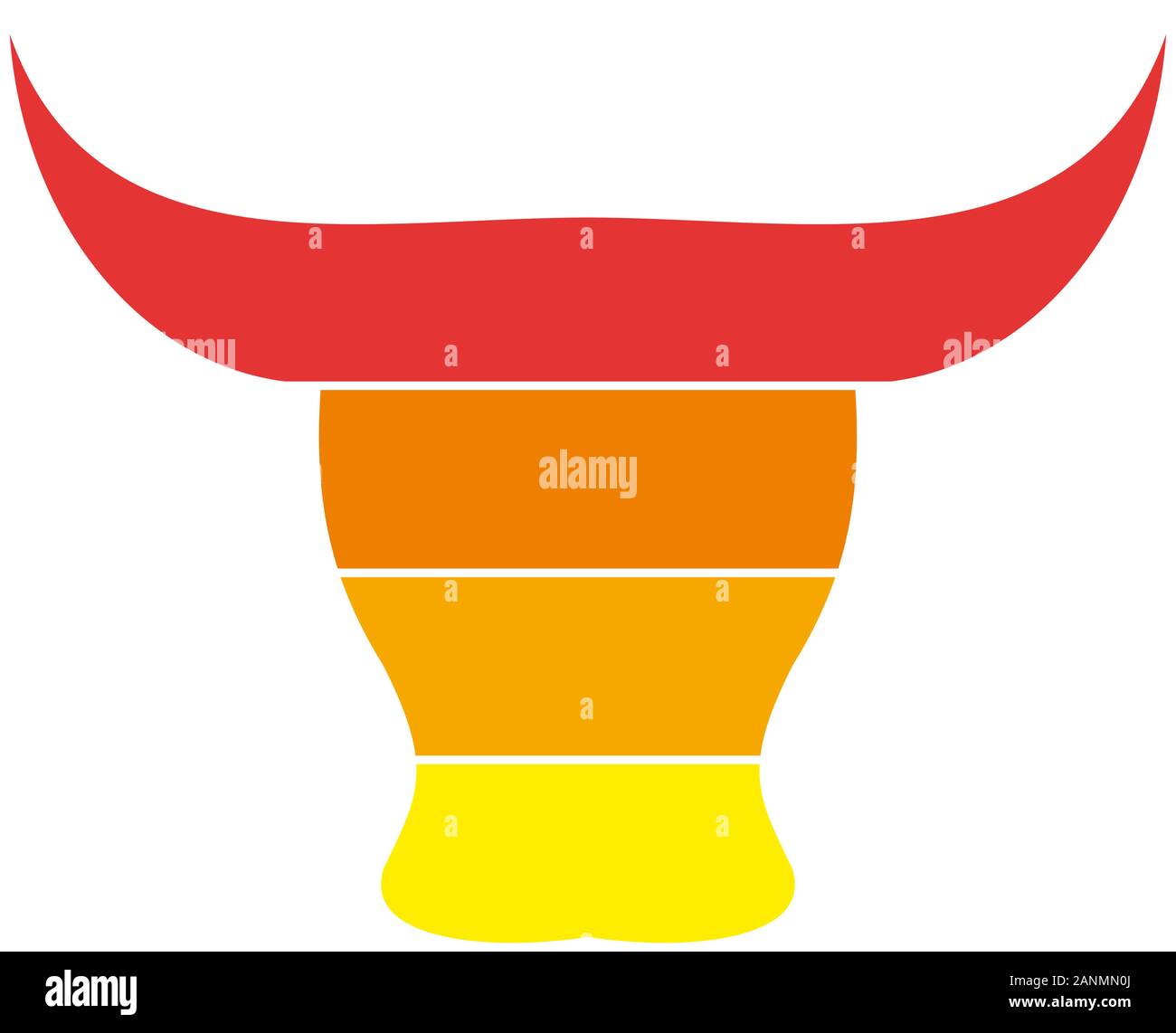 Segno del vettore spagnolo bull Illustrazione Vettoriale