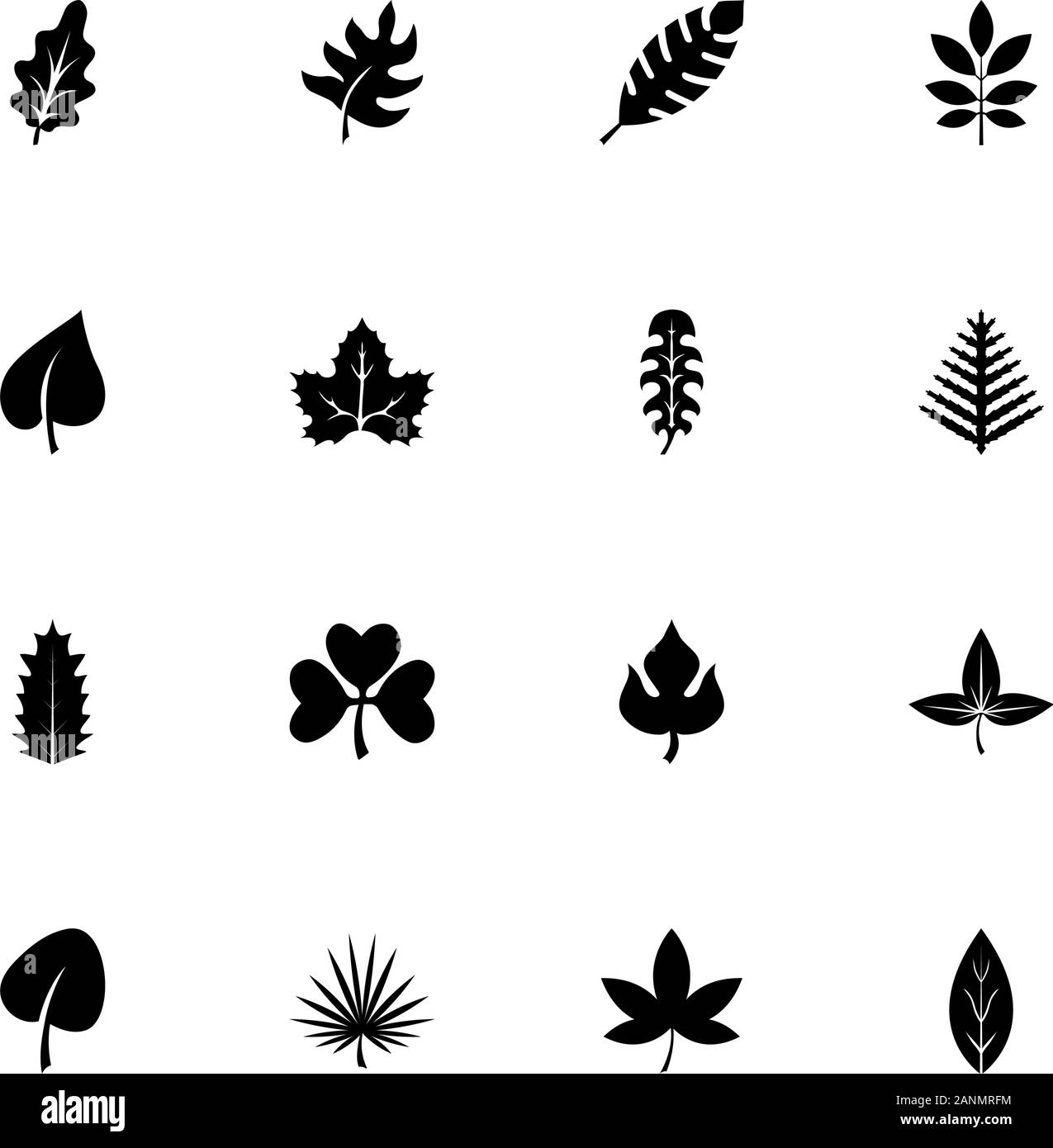 Icone di erbe - Espandere in qualsiasi dimensione - modifica a qualsiasi colore. Piatto icone vettoriali - Illustrazione nero su sfondo bianco. Illustrazione Vettoriale